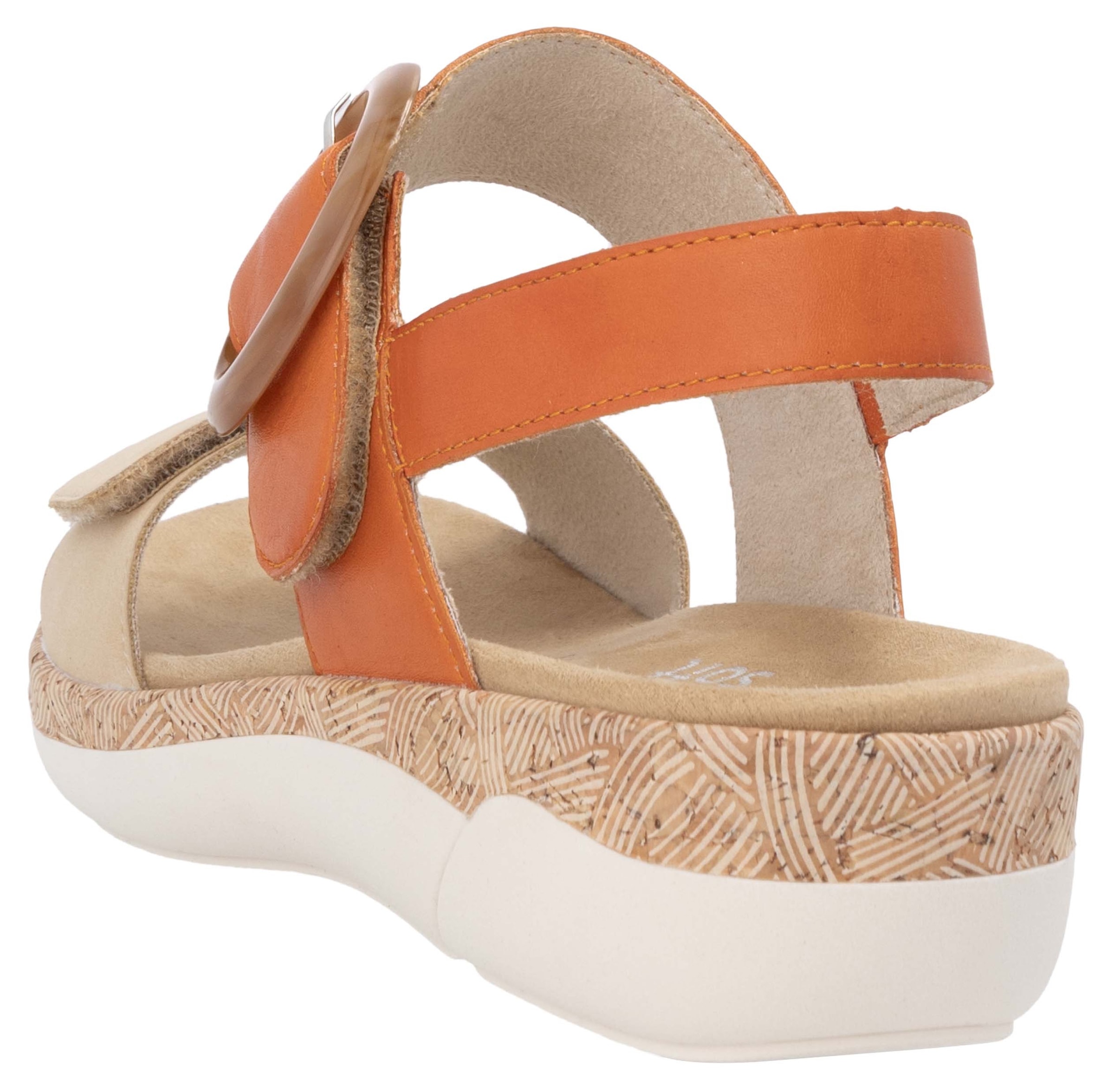 Remonte Keilsandalette, Sommerschuh, Riemchensandale, praktische Klettverschlüsse
