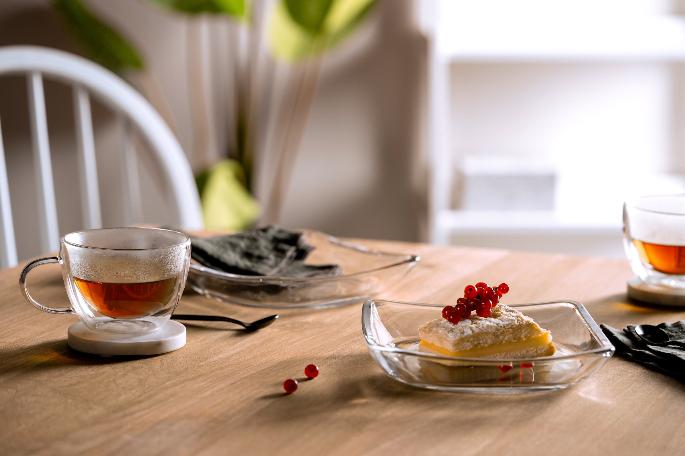 LEONARDO Schale »PIAZZA, Teller ca. 20 cm, 4er-Set« 4 Stk. aus Glas spülmaschinengeeignet