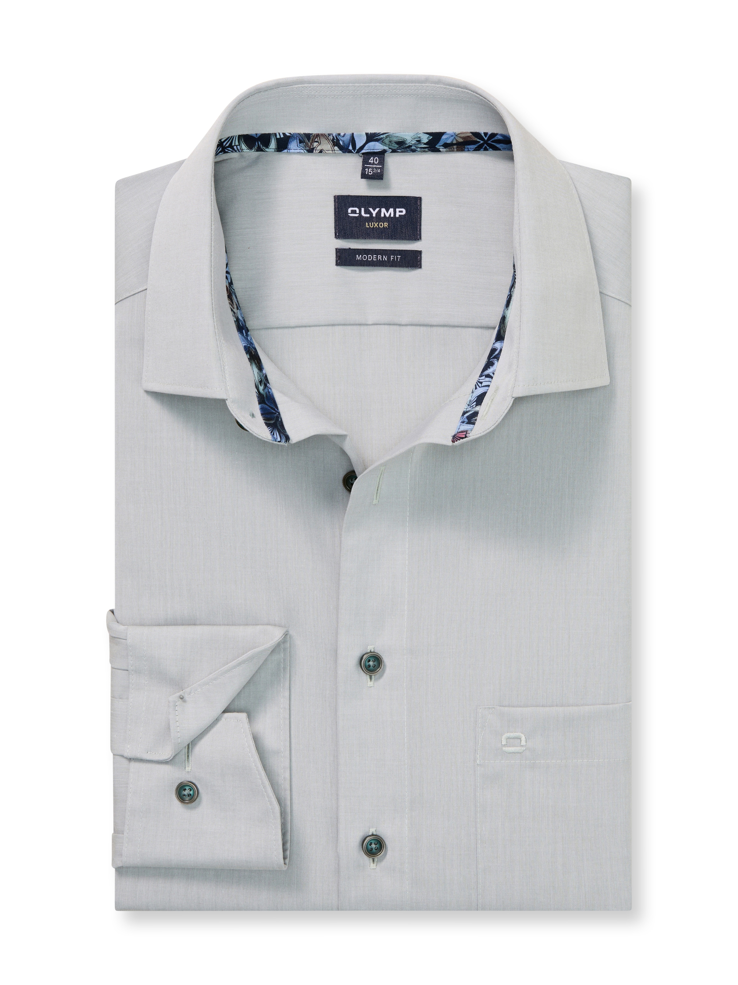 OLYMP Langarmhemd »Luxor modern fit« Businesshemd, modern fit, New-Kentkragen