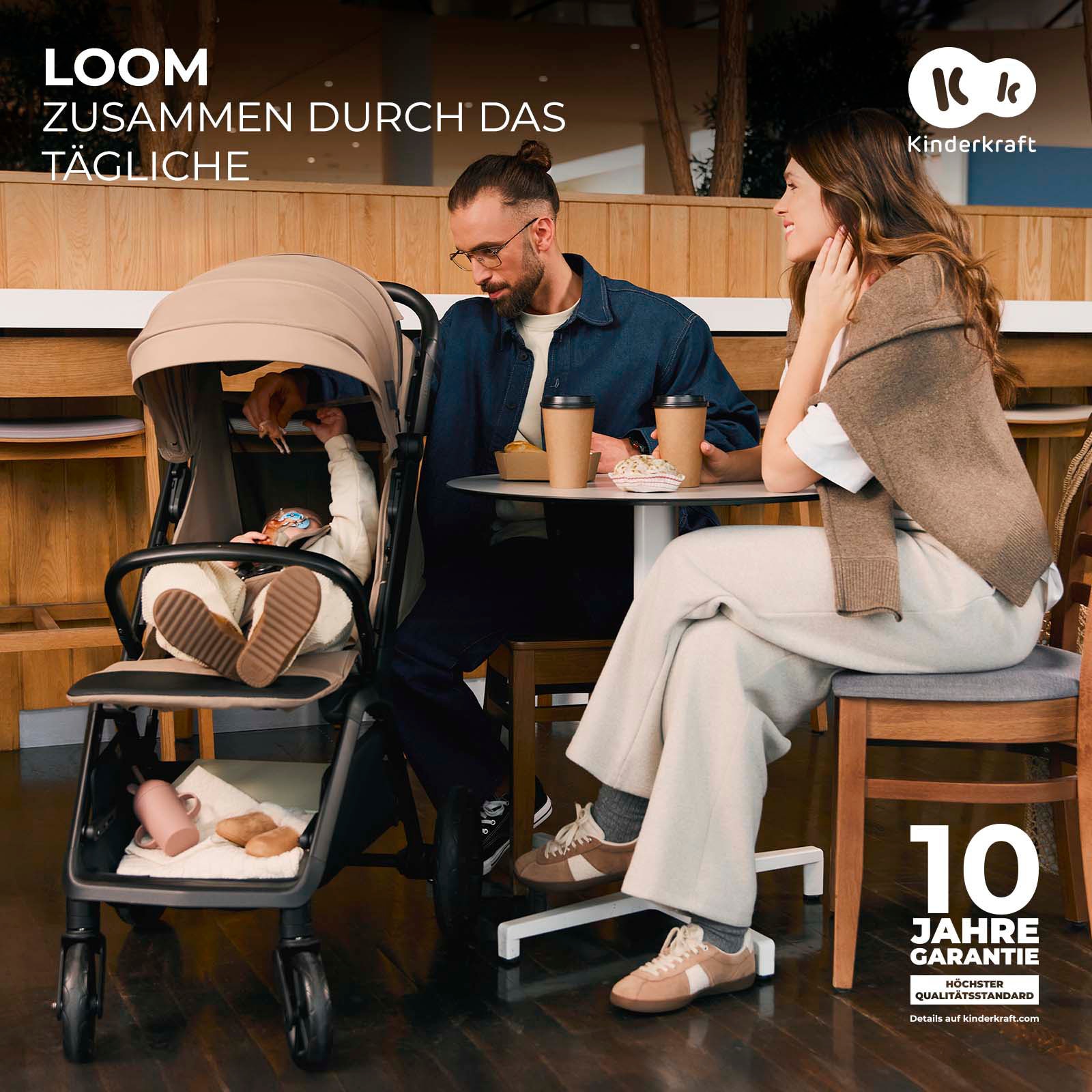 Kinderkraft Kinder-Buggy »LOOM«, 27 kg