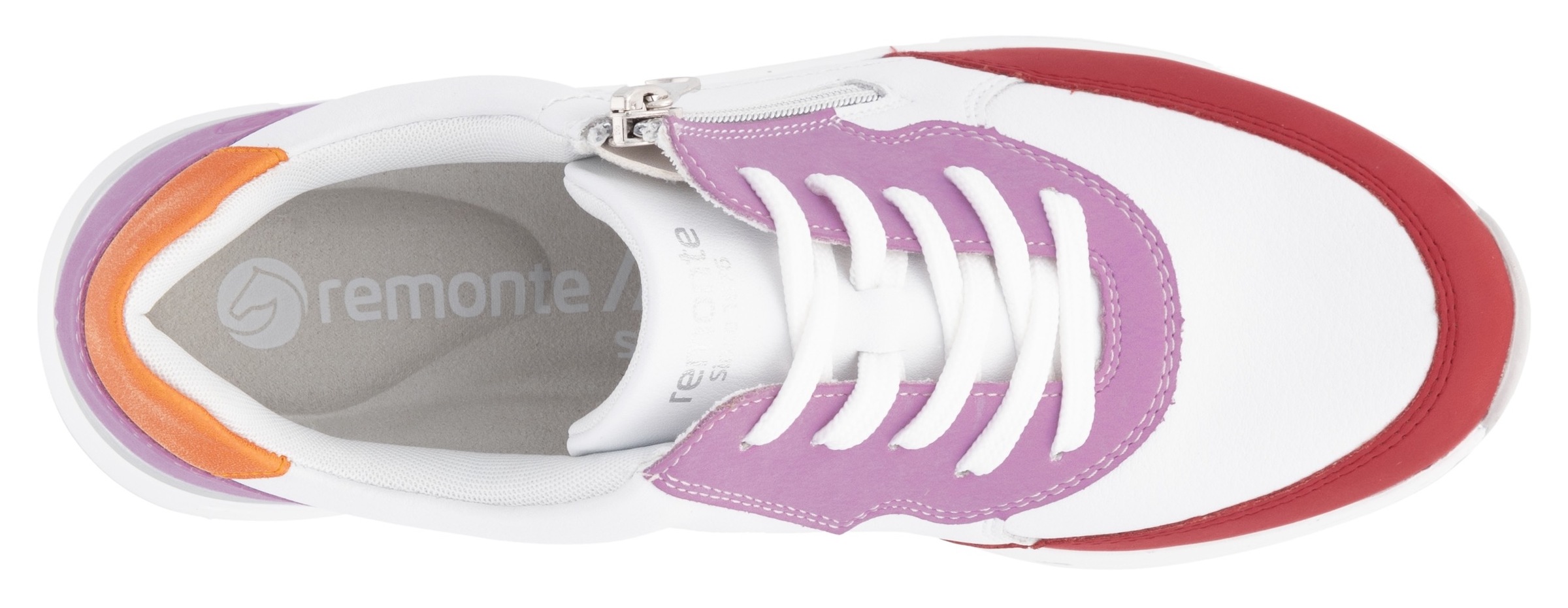 Remonte Keilsneaker »Elisabeth Hurley-Collection«, Freizeitschuh, Halbschuh, Schnürer mit herausnehmbarer Soft-Einlage