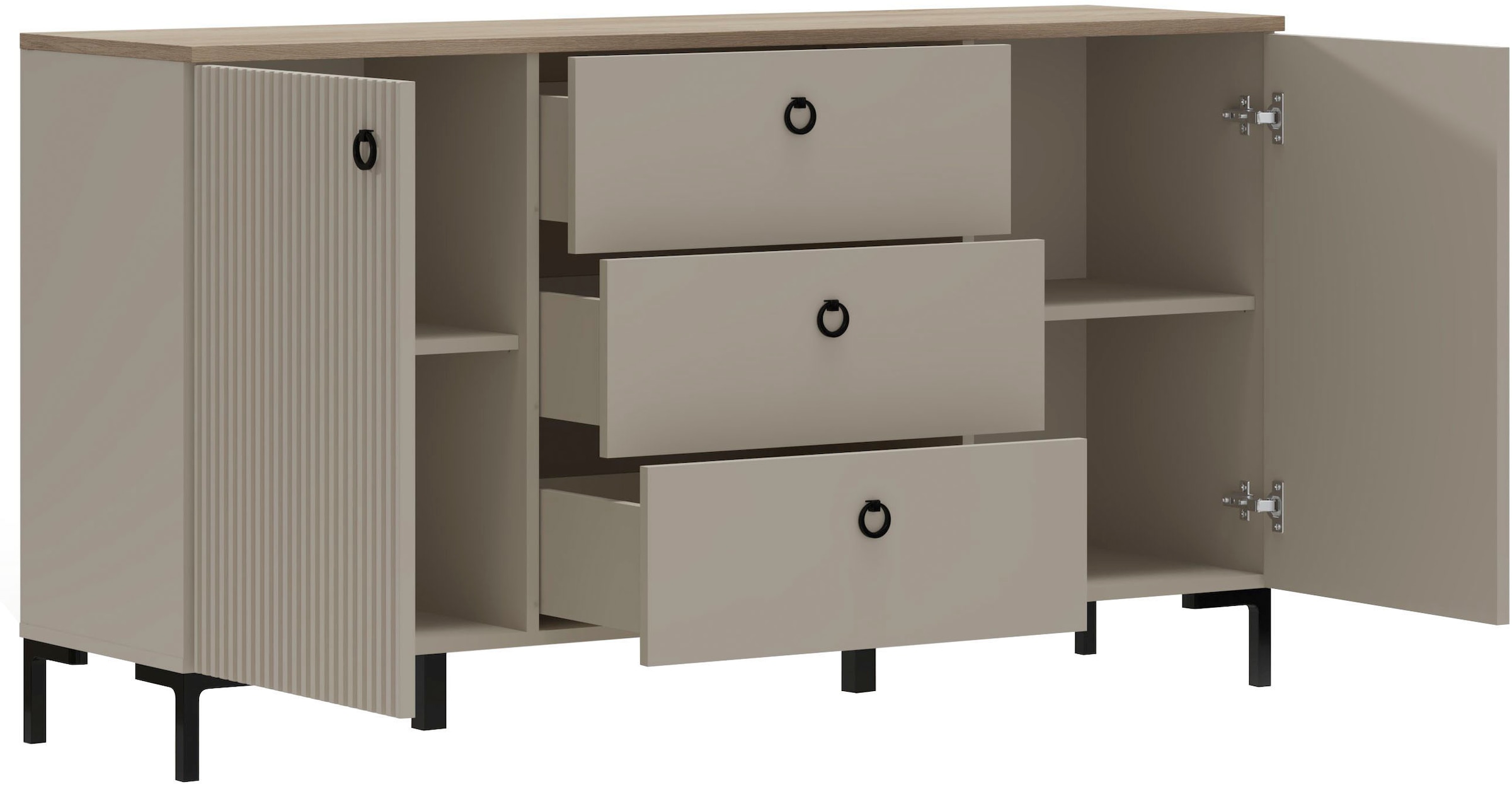 Home affaire Sideboard »Luminara« 1 Stk. tlg. Kommode mit Soft-Close Funktion - 120 oder 150 cm Breite