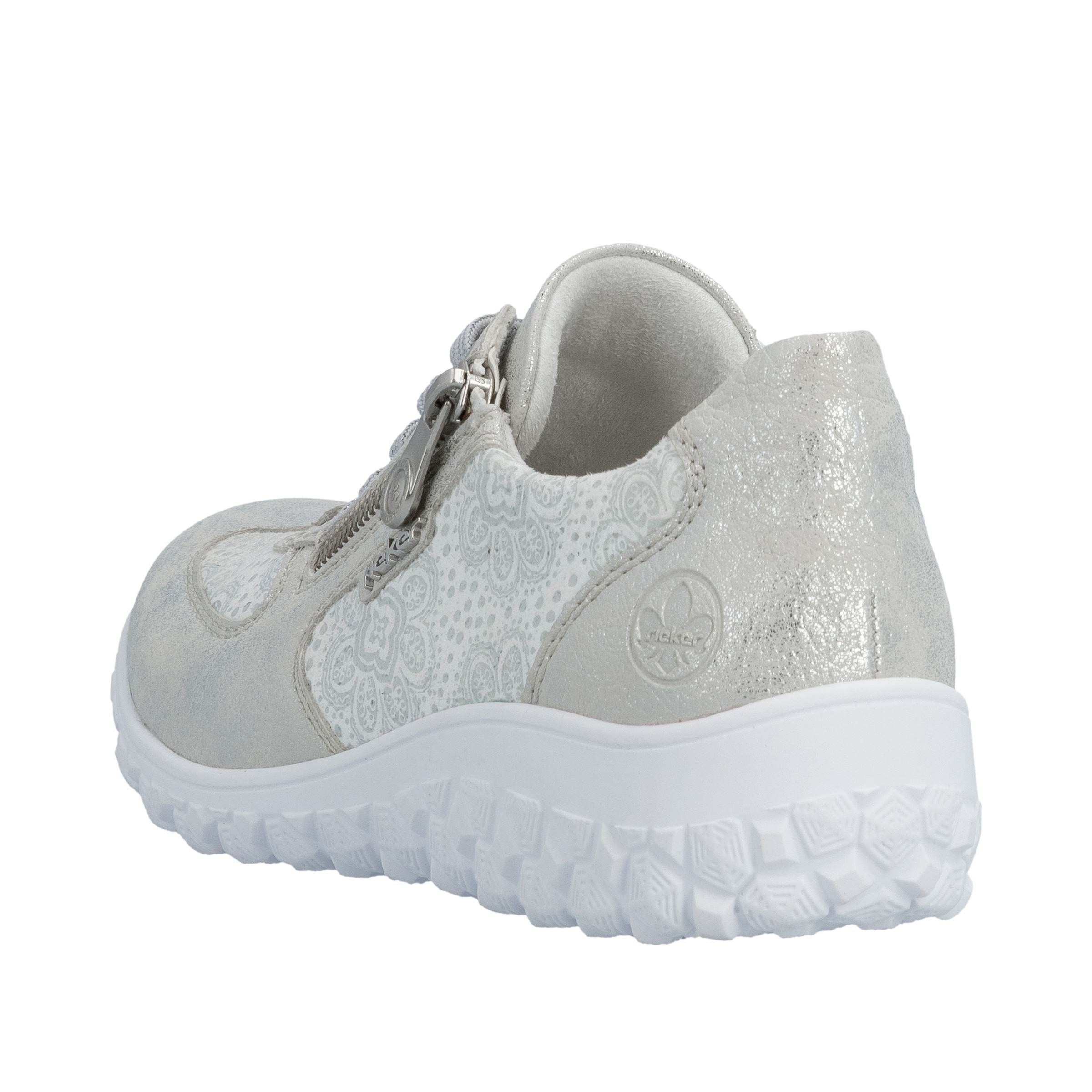 Rieker Sneaker  Halbschuh, Schnürschuh, Freizeitsneaker mit floralem Muster