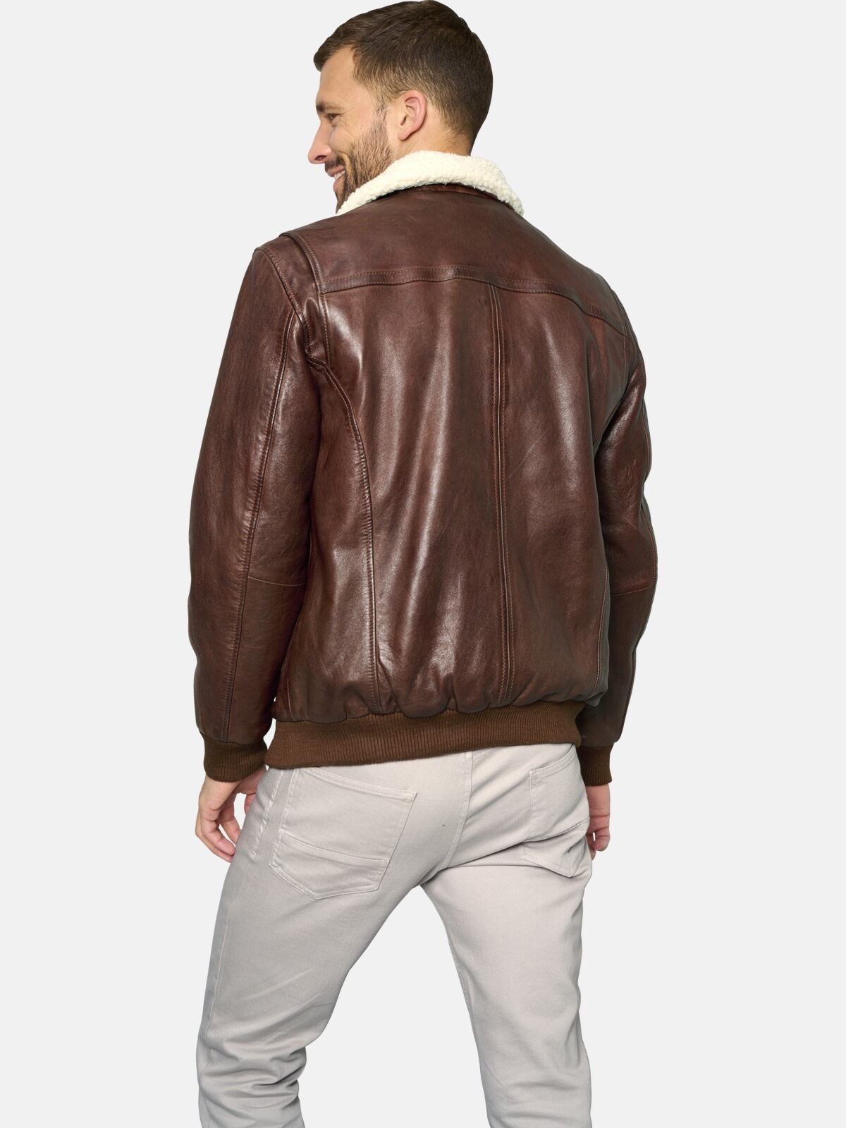 Babista Lederjacke »Lederjacke ZELVENTO«, (1 St.), mit wärmendem Teddyfutter
