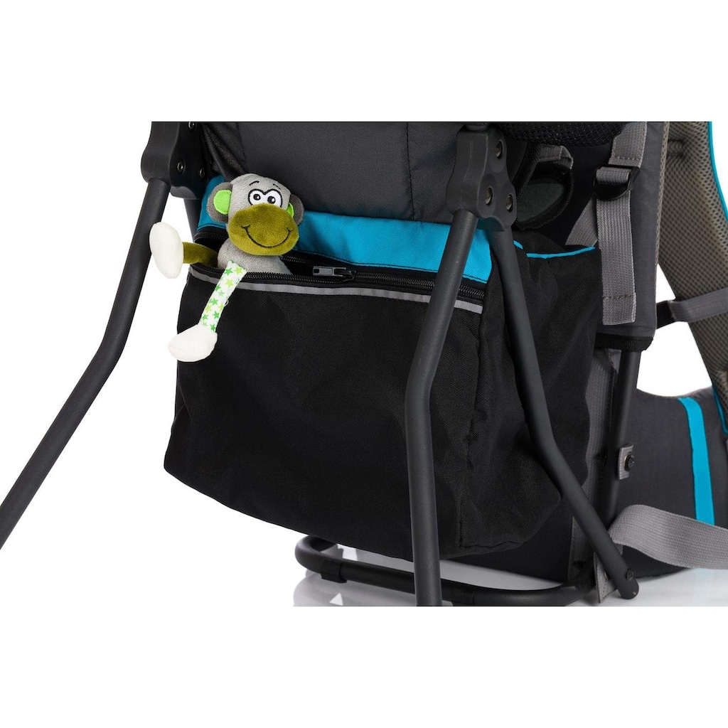 Fillikid Rückentrage »Explorer grau/blau«, bis 20 kg