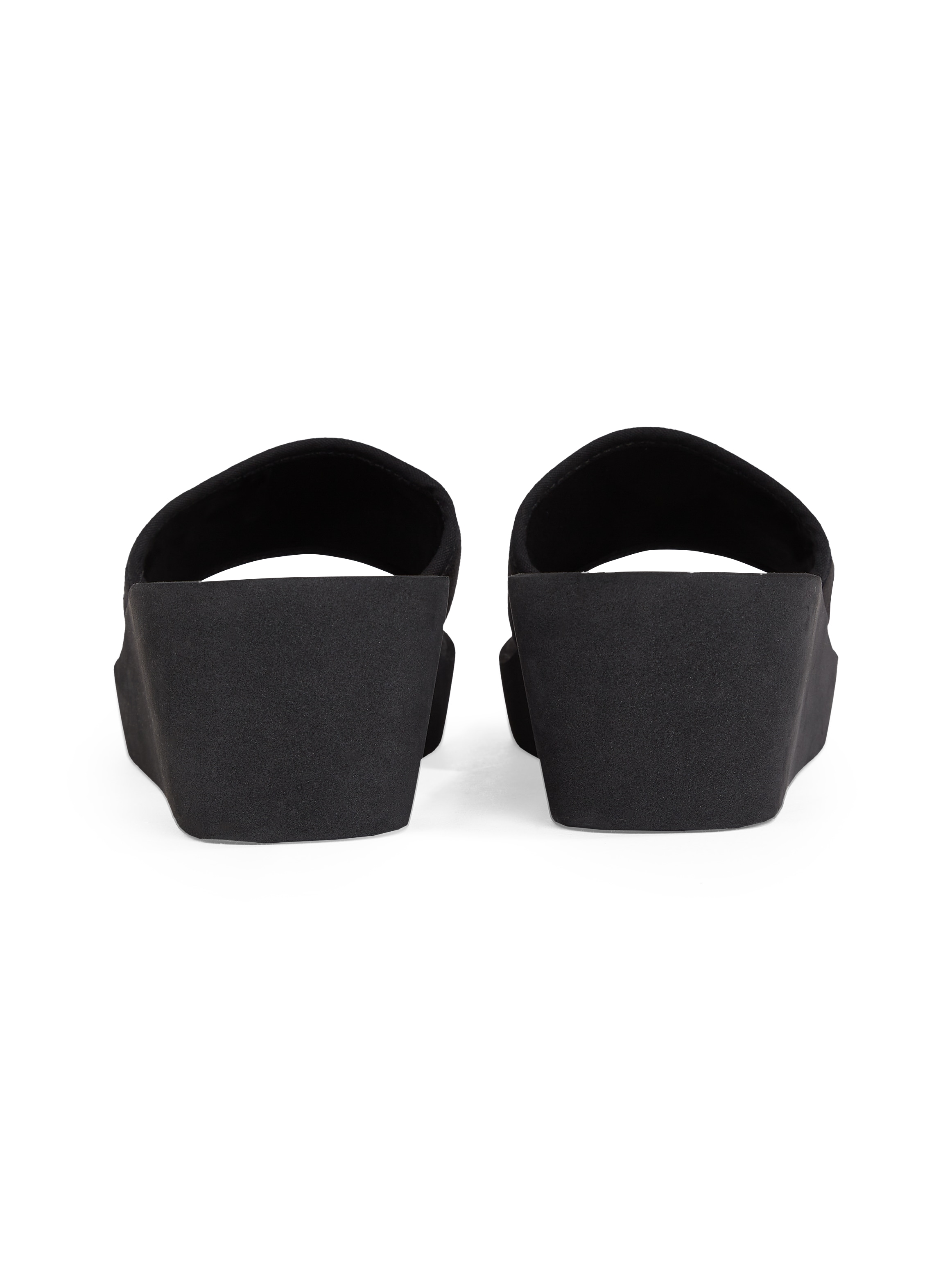 Calvin Klein Jeans Badepantolette »BEACH WEDGE SLIDE CANVAS«, Sommerschuh, Strandschuh, Badeschuh, Schlappen zum Schlupfen