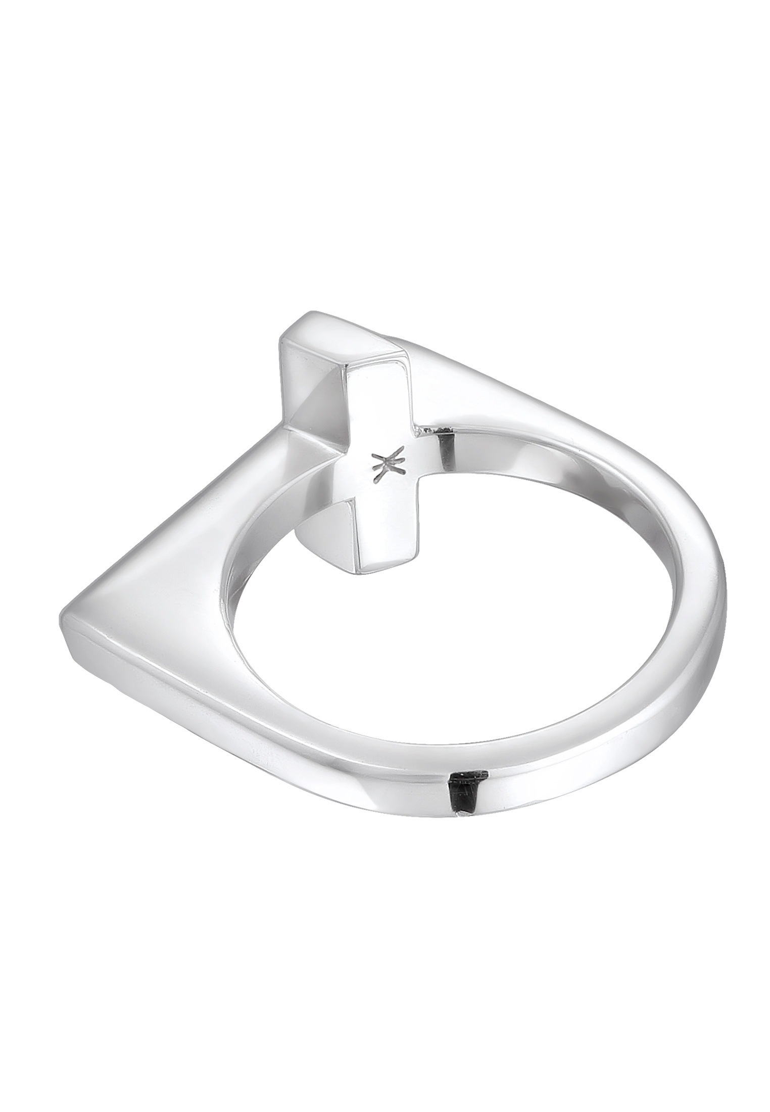 Kuzzoi Silberring »Ring Herren Kreuz Modern Schlicht 925 Silber«