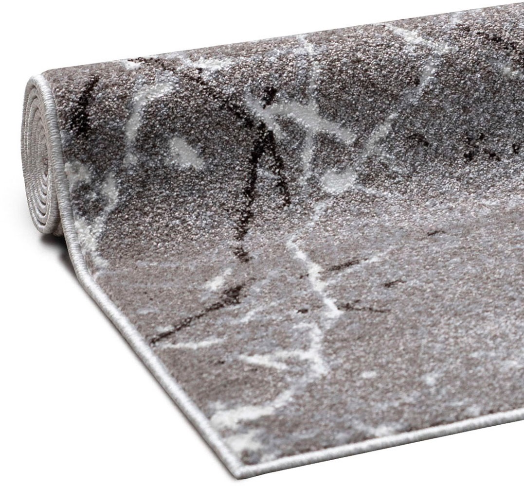 my home Teppich »Tjara«, rechteckig, 9 mm Höhe, Marmor-Design, mit besonders weichem Flor, Kurzflor, dichte Qualität