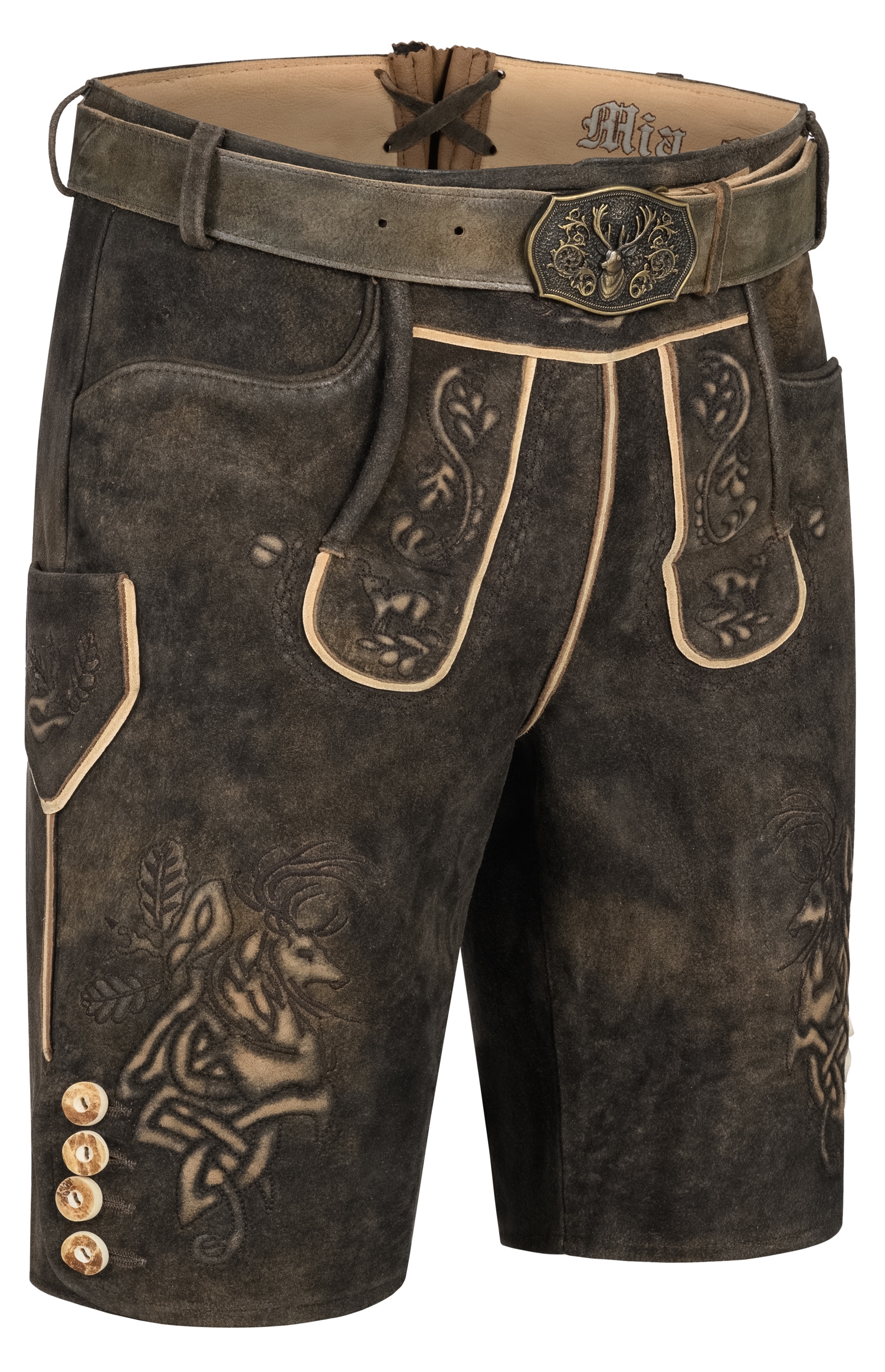 Nübler Trachtenlederhose »Lederhose Pertran«