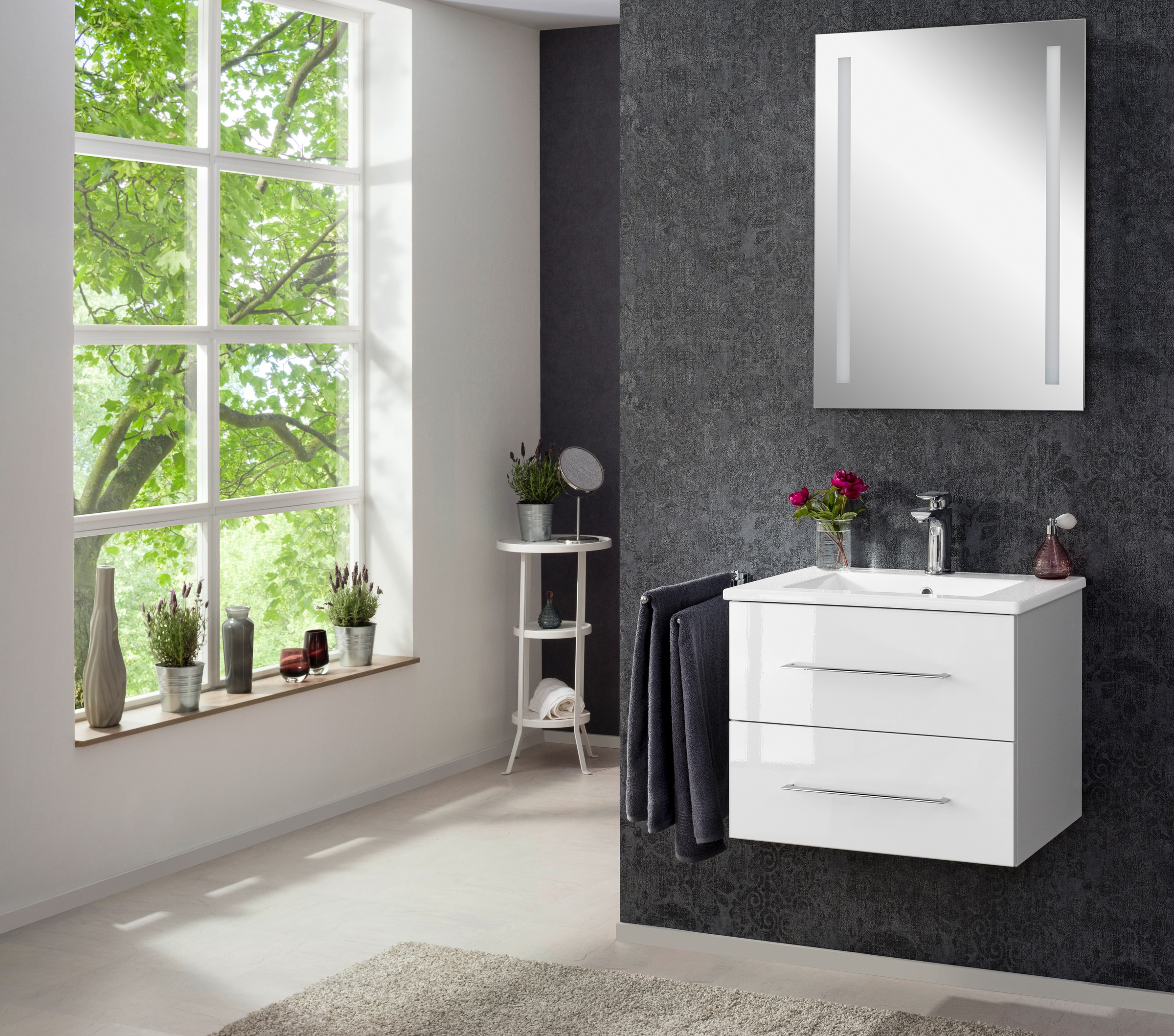 FACKELMANN Waschtisch »Waschplatz-Set B.Clever« 3 tlg. 3-teilig