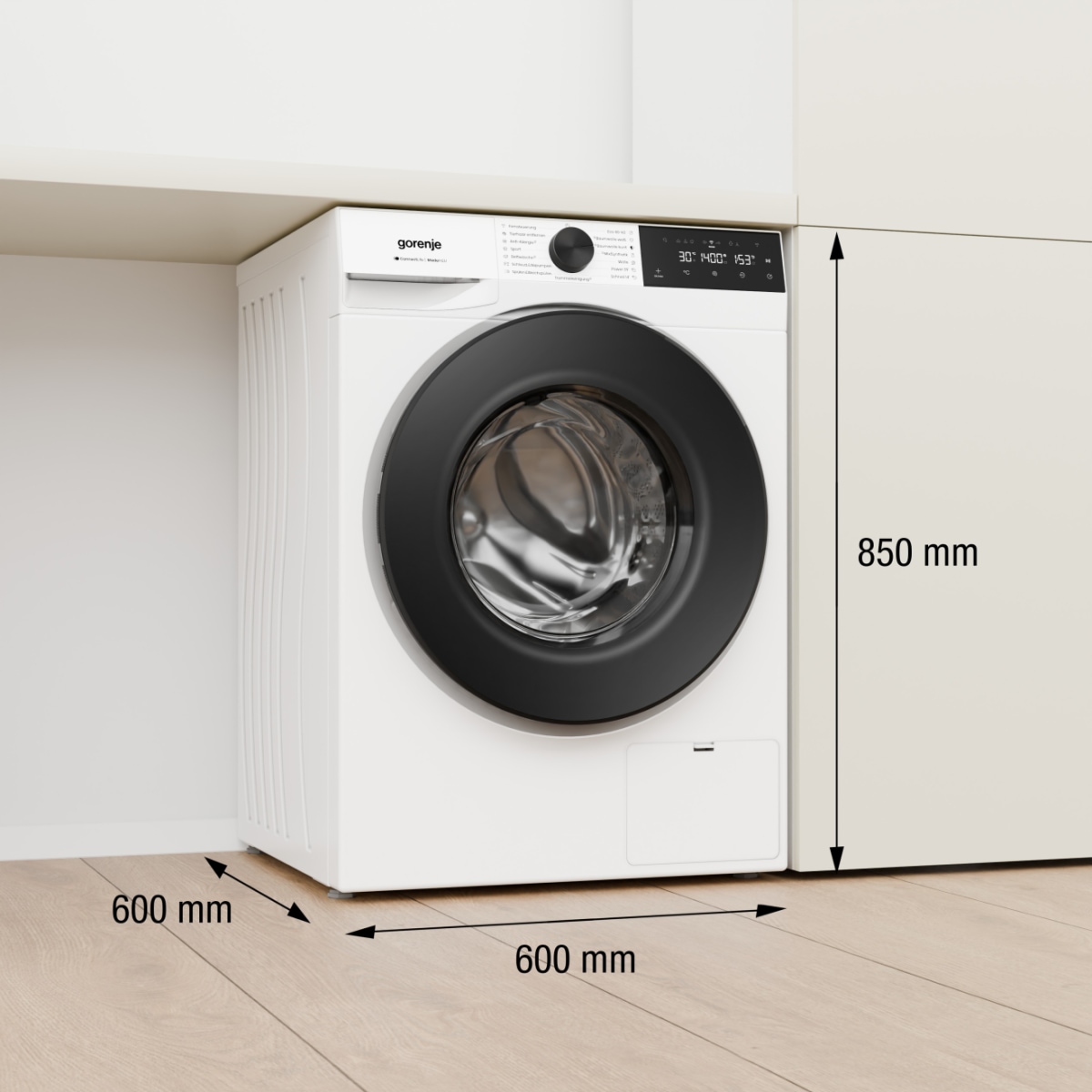 GORENJE Waschmaschine G400 »W5G414A4P1« 10 kg 1400 U/min 40% besser als Energieklasse A, Trommelreinigungsprogramm
