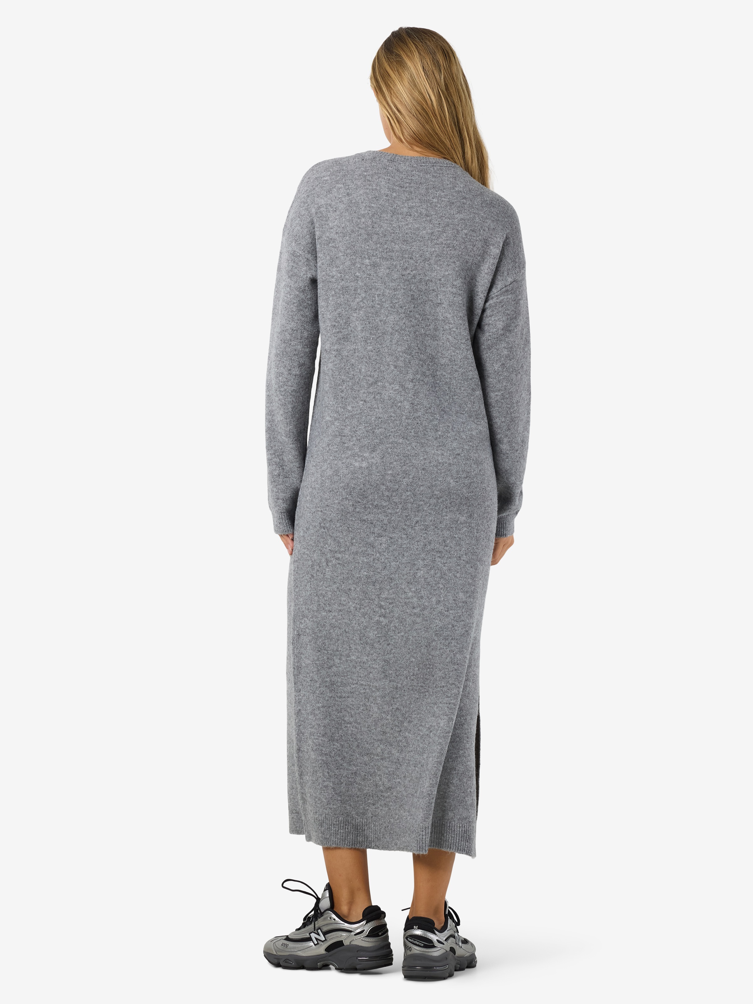 Noisy may Strickkleid »NMLIZETTE L/S MIDI KNIT DRESS NOOS« Materialmix, regular fit, mit Wolle