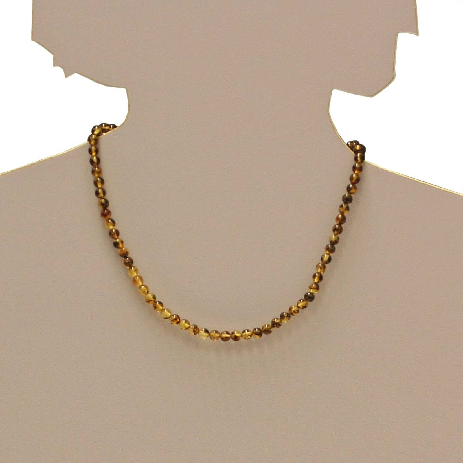 OSTSEE-SCHMUCK Kette ohne Anhänger »- Kugel 5 mm - Bernstein -,«