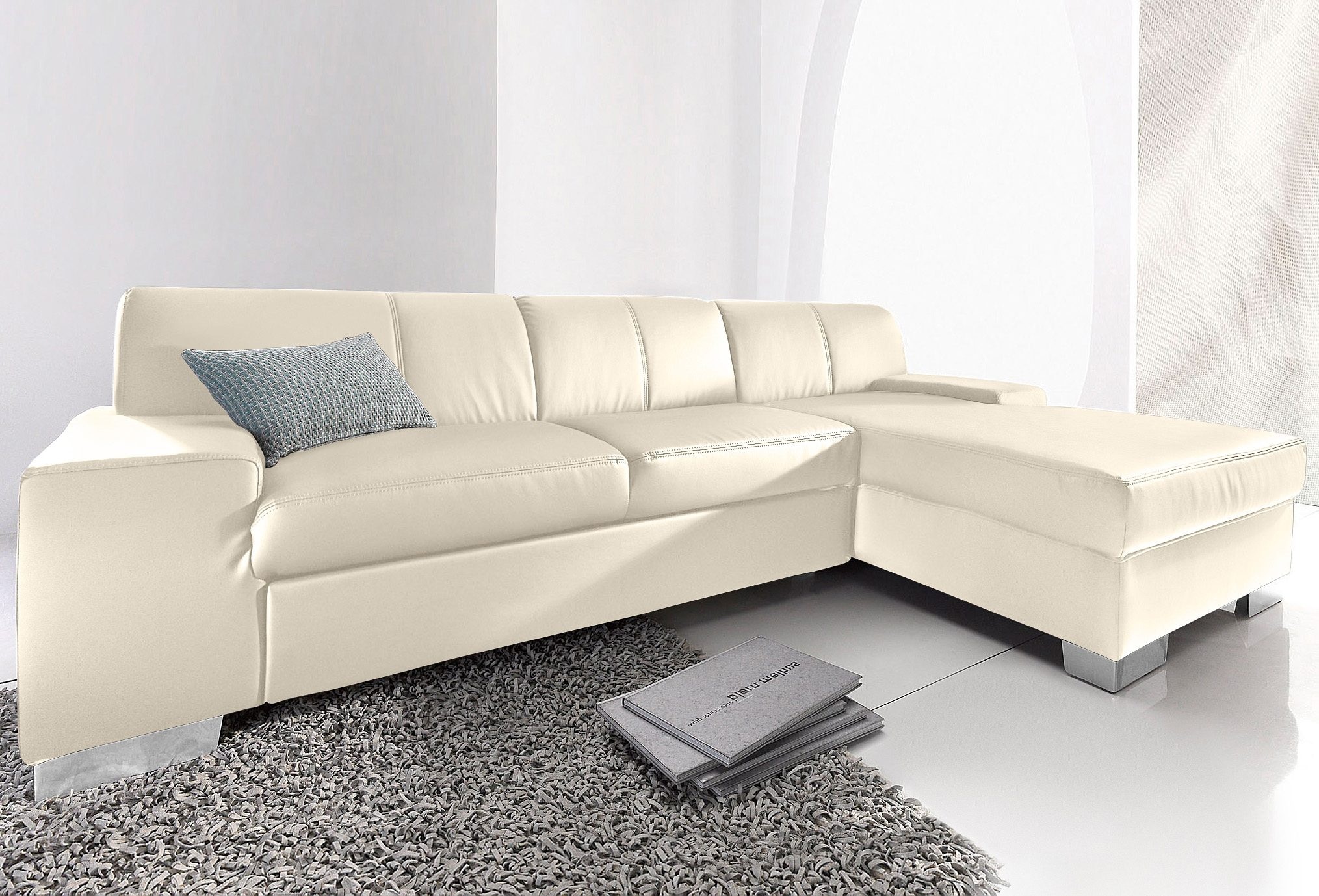 DOMO collection Ecksofa »Star L-Form«, wahlweise mit Bettfunktion