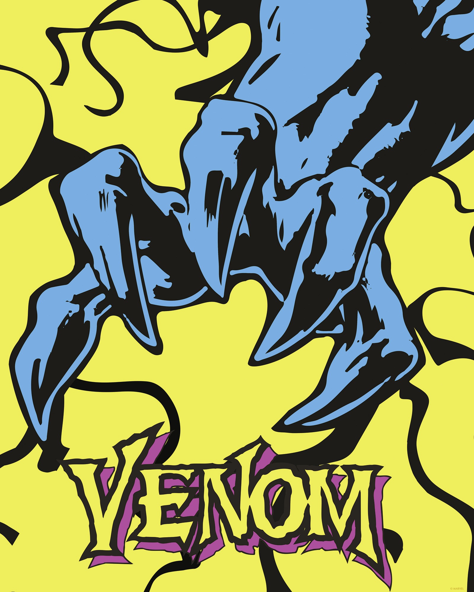 Komar Wandbild »Marvel Venom Colourful Claw«, Disney, (Set, 1 St.), 40 x 50 cm (Breite x Höhe) - Kinderzimmer, Dekoration
