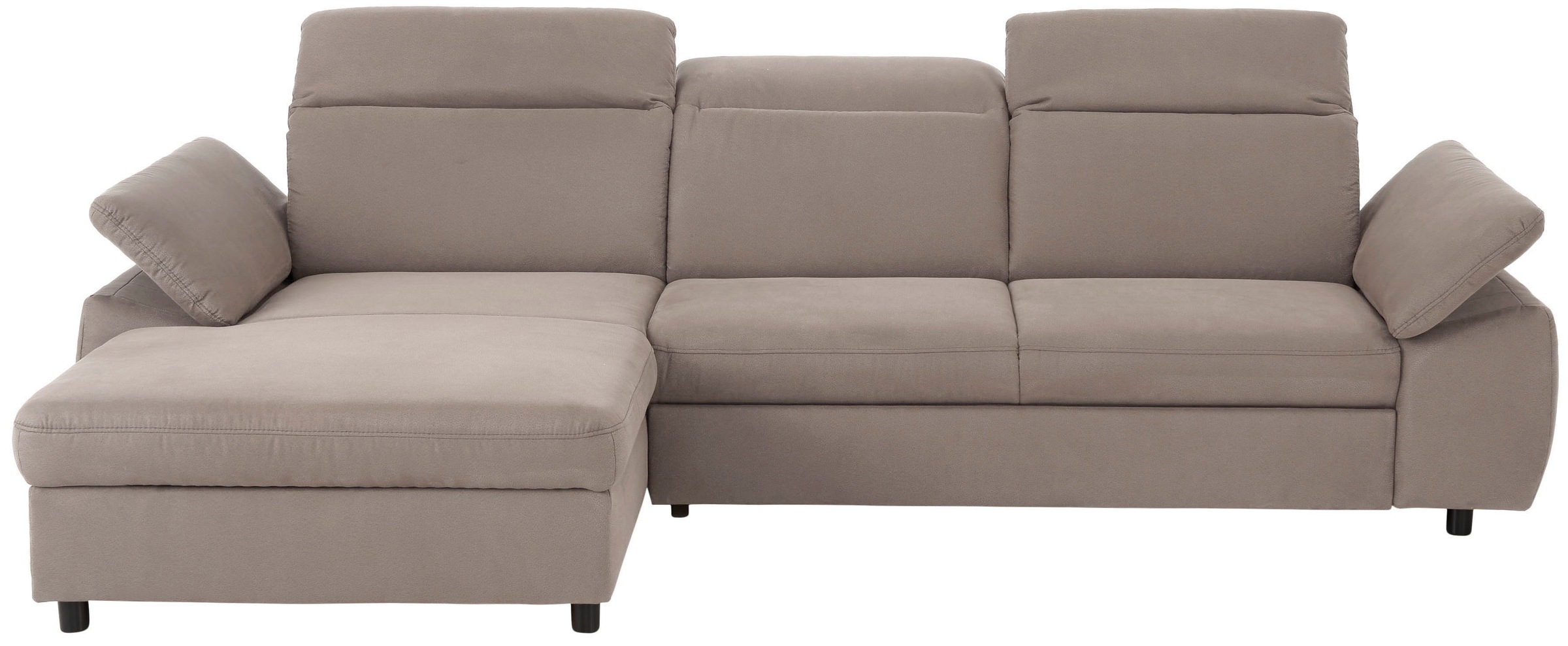 Home affaire Ecksofa »Mauritius L-Form«, mit Kopfteil- und Armlehnverstellung, mit Bettfunktion und Bettkasten
