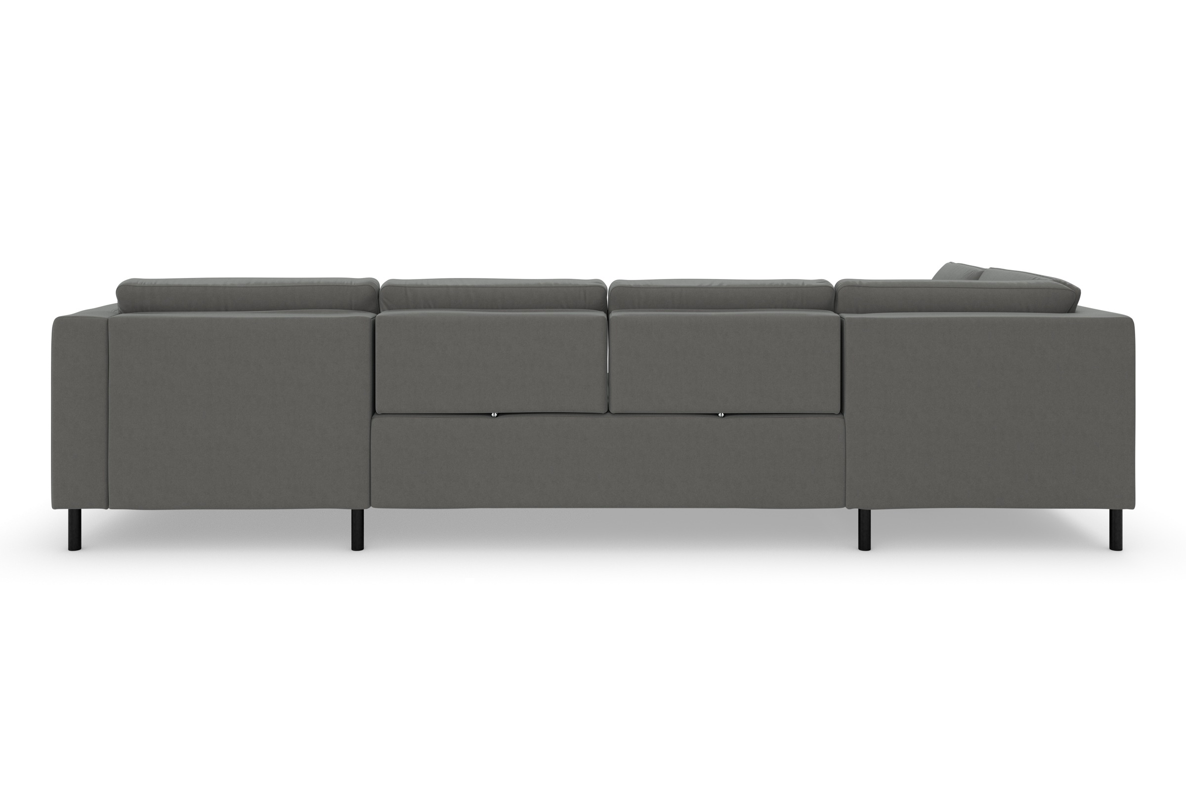 sit&more Wohnlandschaft »Olsen U-Form«, inklusive Sitztiefenverstellung, wahlweise mit Bettfunktion, 15cm hoch