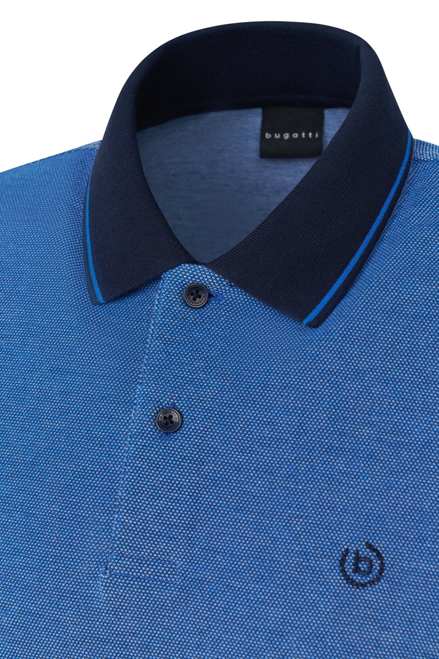 bugatti Poloshirt, aus Baumwolle