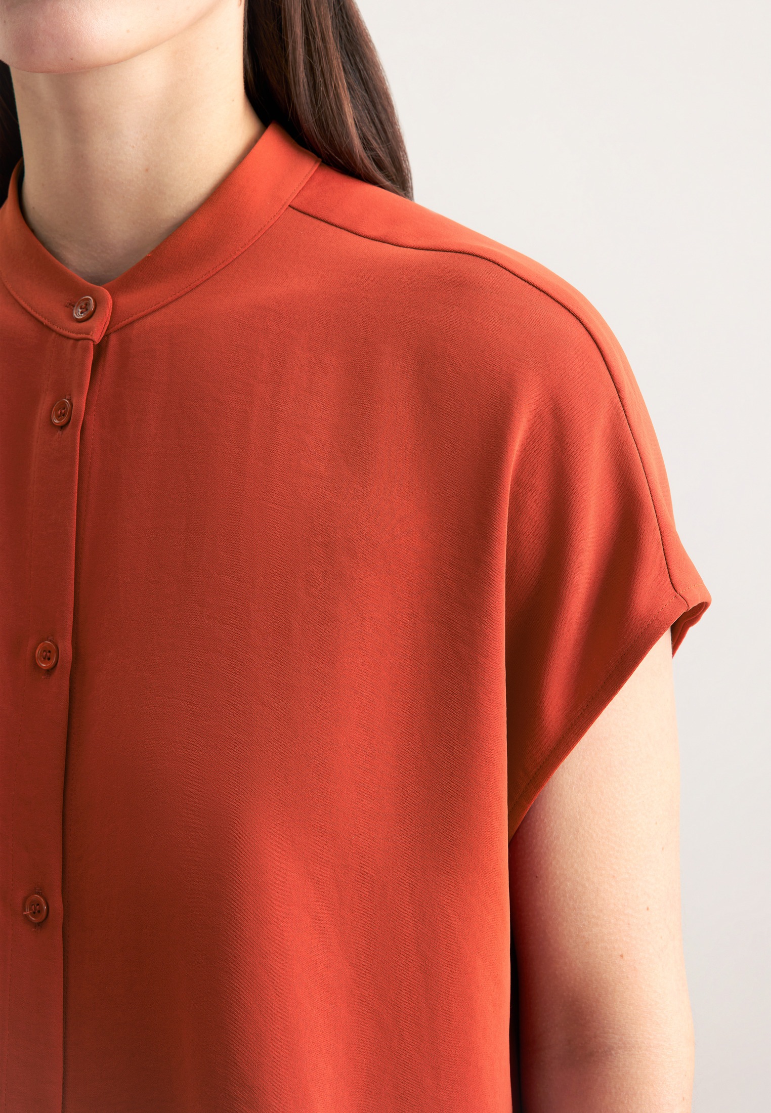 seidensticker Klassische Bluse »Schwarze Rose«, Kurzarm Kragen Uni