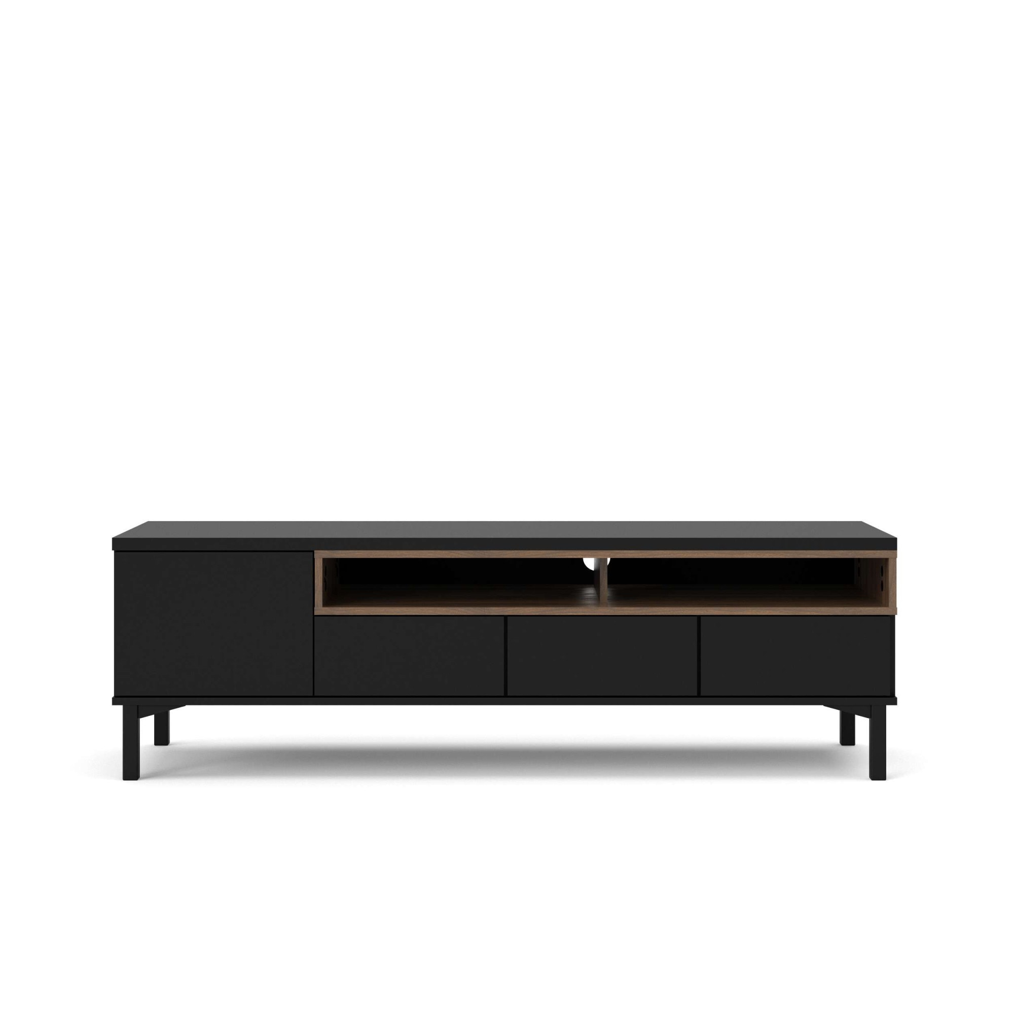 INOSIGN TV-Board »Roomers TV-Board, TV-Möbel, TV-Unit, Media-Möbel, Sideboard«, Breite/Höhe 156/48 cm, 2 offene Fächer mit Rahmen-Optik, Kabelführung