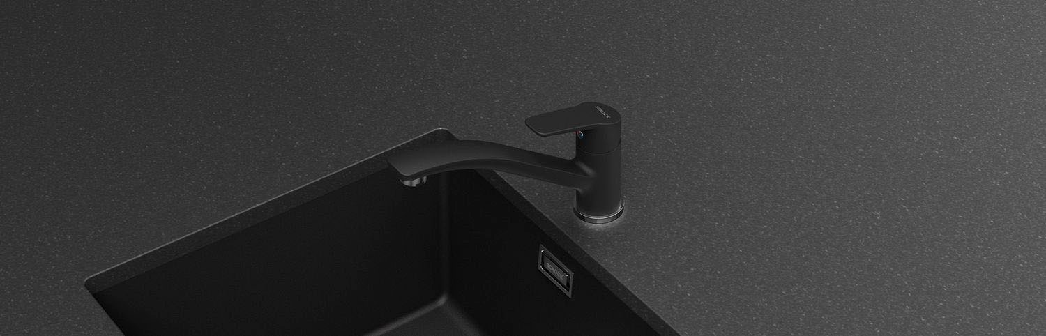 Schock Küchenarmatur »Daja« Hochdruck, Festauslauf, Schwenkbereich 360°