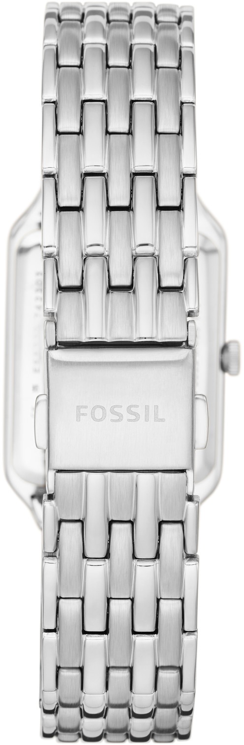 Fossil Quarzuhr »RAQUEL«, Armbanduhr, Damenuhr, Datum, analog, Edelstahlarmband