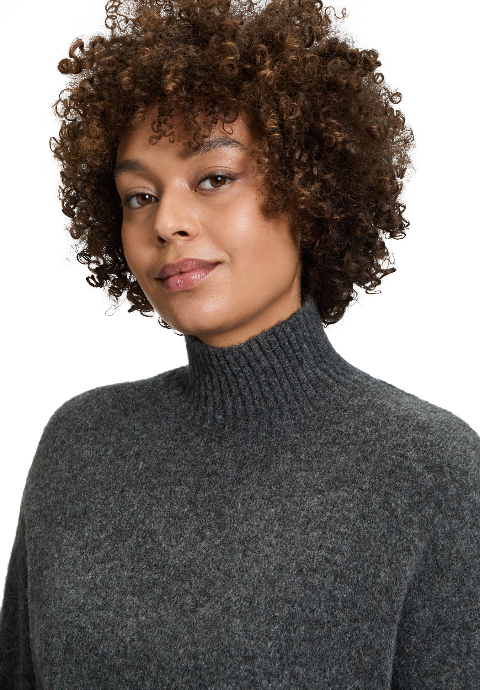 Cartoon Strickpullover »Strickpullover mit Stehkragen«