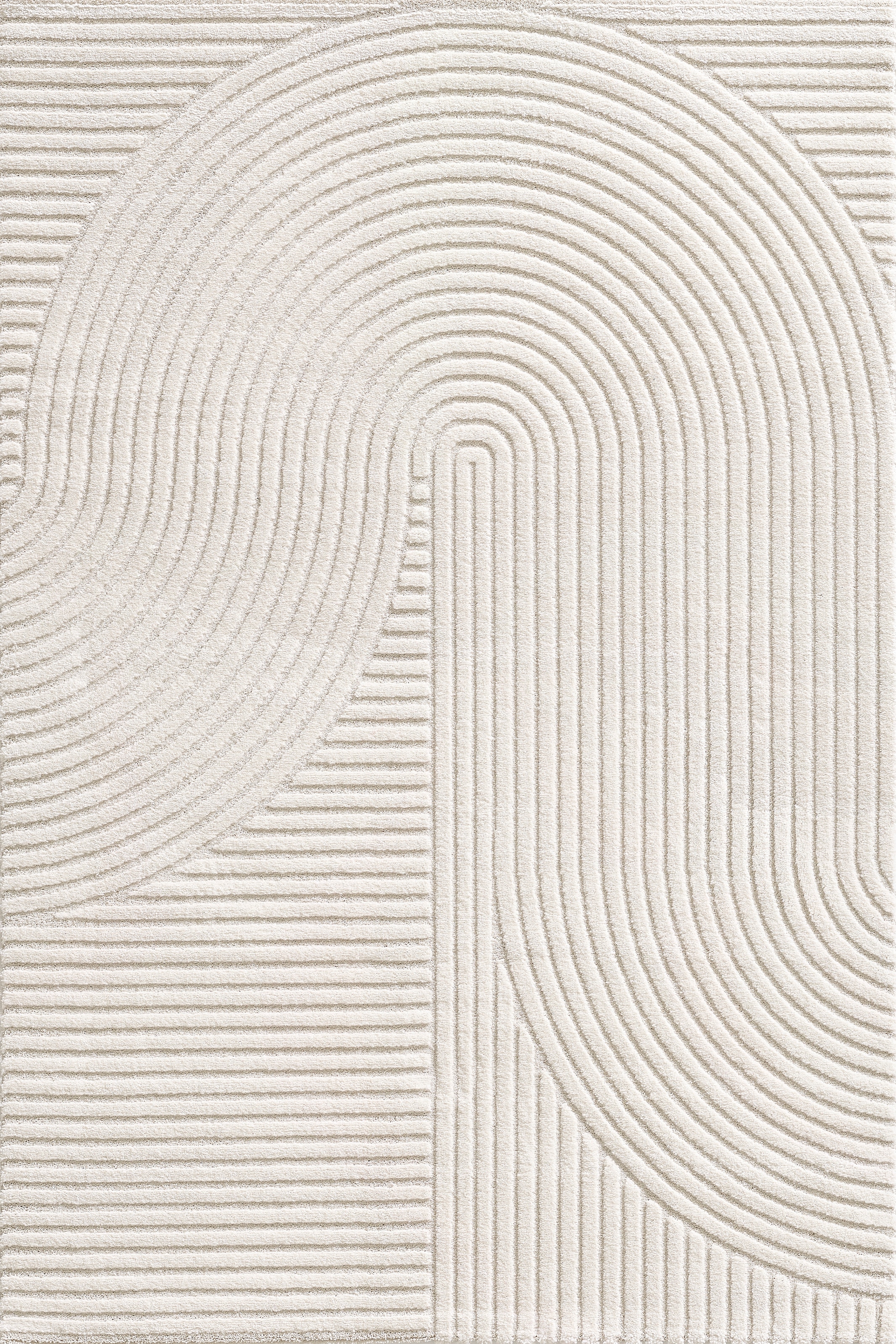 OTTO home Designteppich »Eliaan 3D Optik/Hoch-Tief Effekt« rechteckig 14 mm Höhe hohe Flordichte und angenehm weich, Teppich Wohnzimmer Boho Design