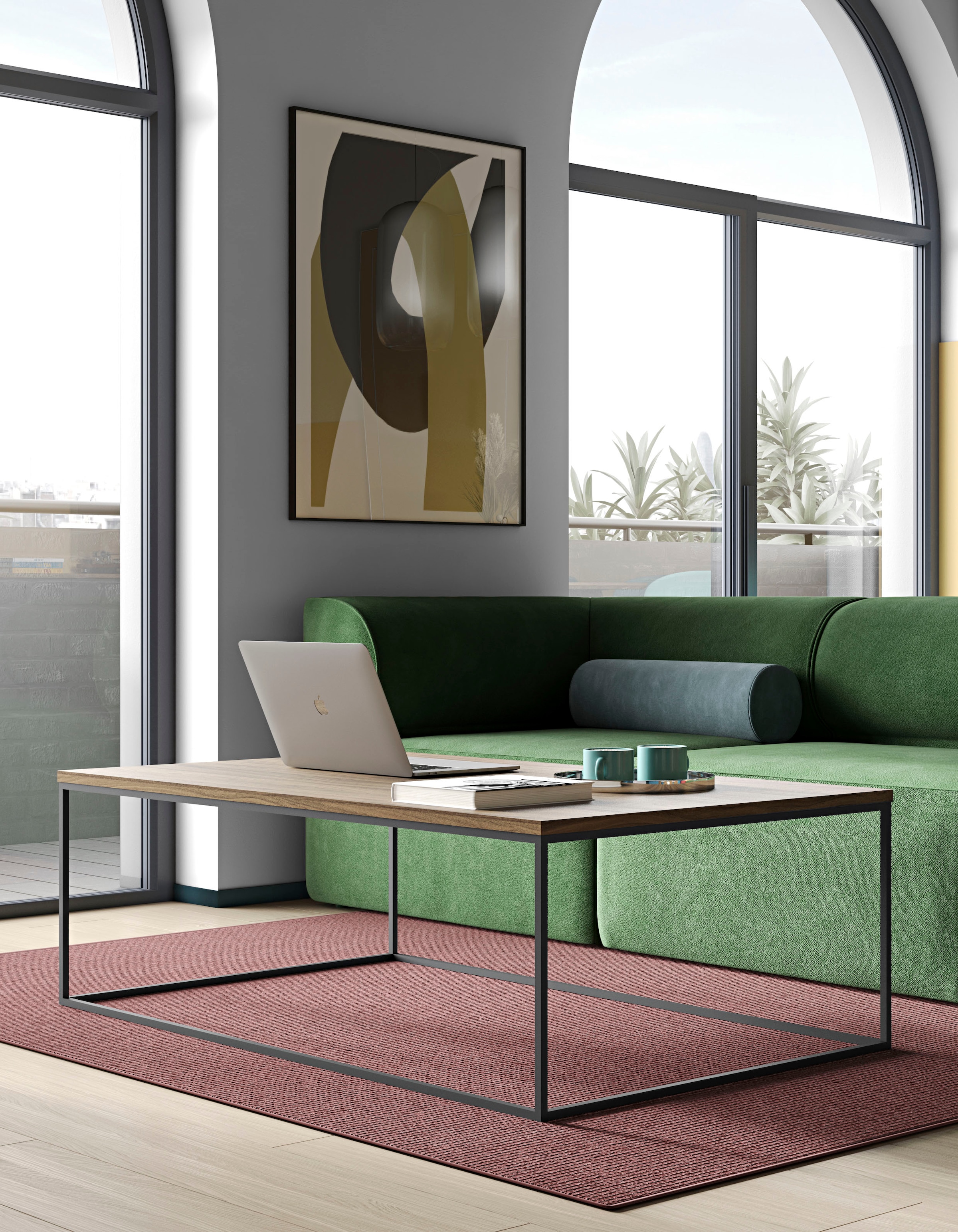 TemaHome Couchtisch »Gleam«, mit einer Platte aus Marmor oder Holz
