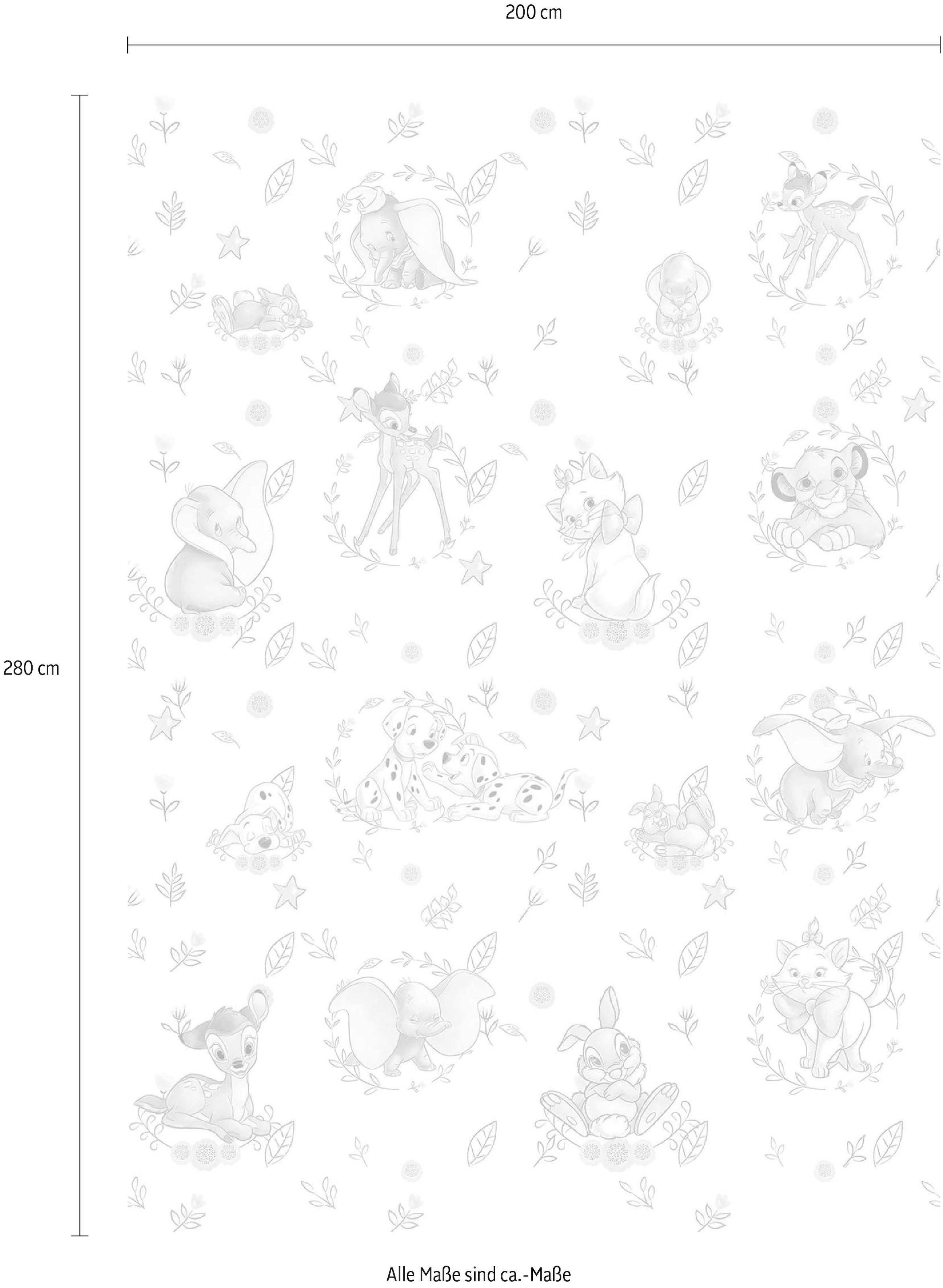 Komar Vliestapete »Digitaldruck Vlies - Best of Friends - Größe 200 x 280 cm«, bedruckt, Kinderzimmer