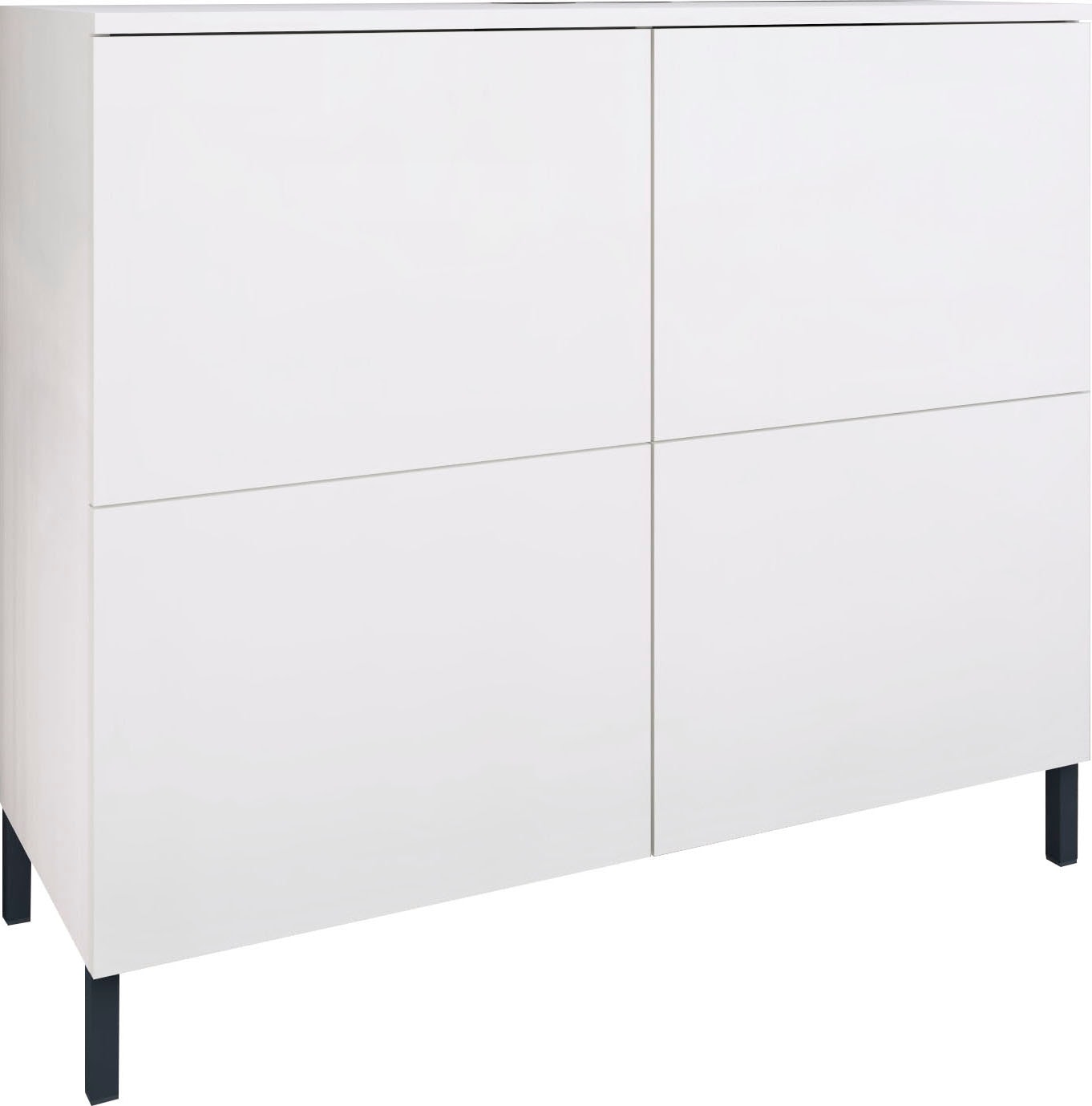 borchardt Möbel Kommode "Haama, Sideboard mit Metallfüßen, Push-to-open-Technik, Breite 93 cm" Kommode, 4 Türen, 2 verstellbare Böden, Breite 93 cm