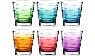 LEONARDO Whiskyglas »VARIO STRUTTURA«, (Set, 6 tlg.), 250 ml, Farbverlauf, 6-teilig kaufen