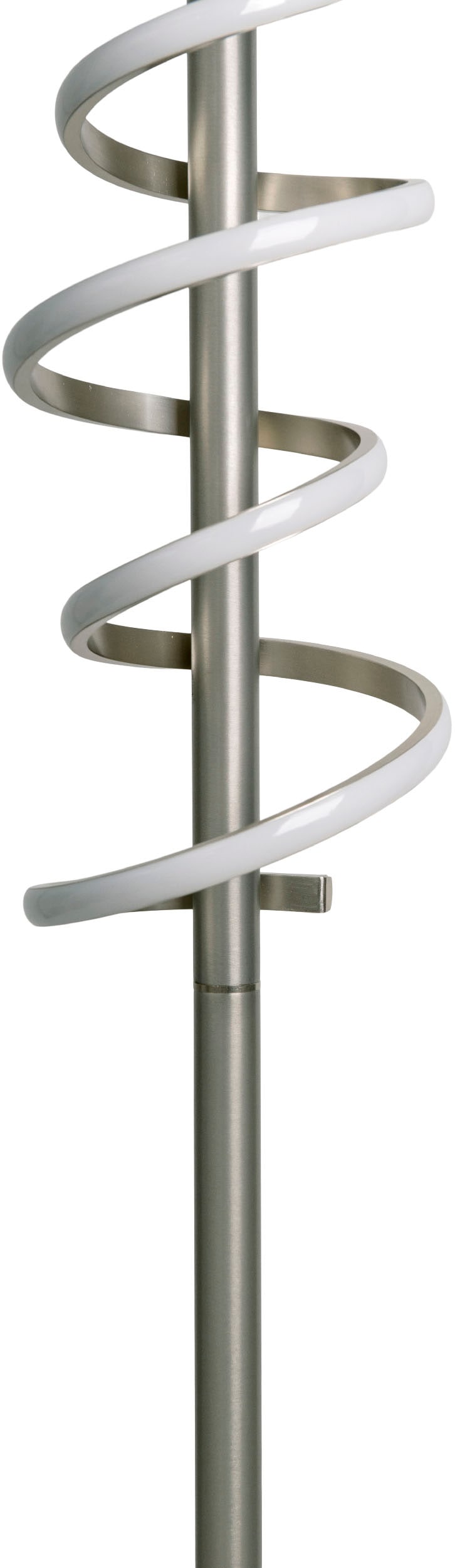 näve LED Stehlampe »Belleza«, 1 flammig, Leuchtmittel LED-Modul | LED fest integriert, Flurleuchte warmweiß, H: 140cm, 27W, silberfarben, IP20, dimmbar