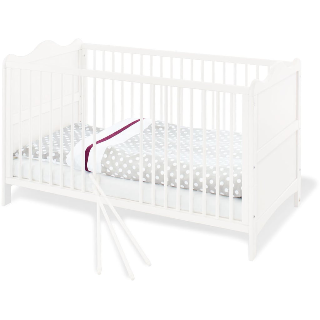 Pinolino® Babyzimmer-Komplettset »Florentina«, (Set, 3 St., Kinderbett, Wickelkommode mit Regalaufsatz)