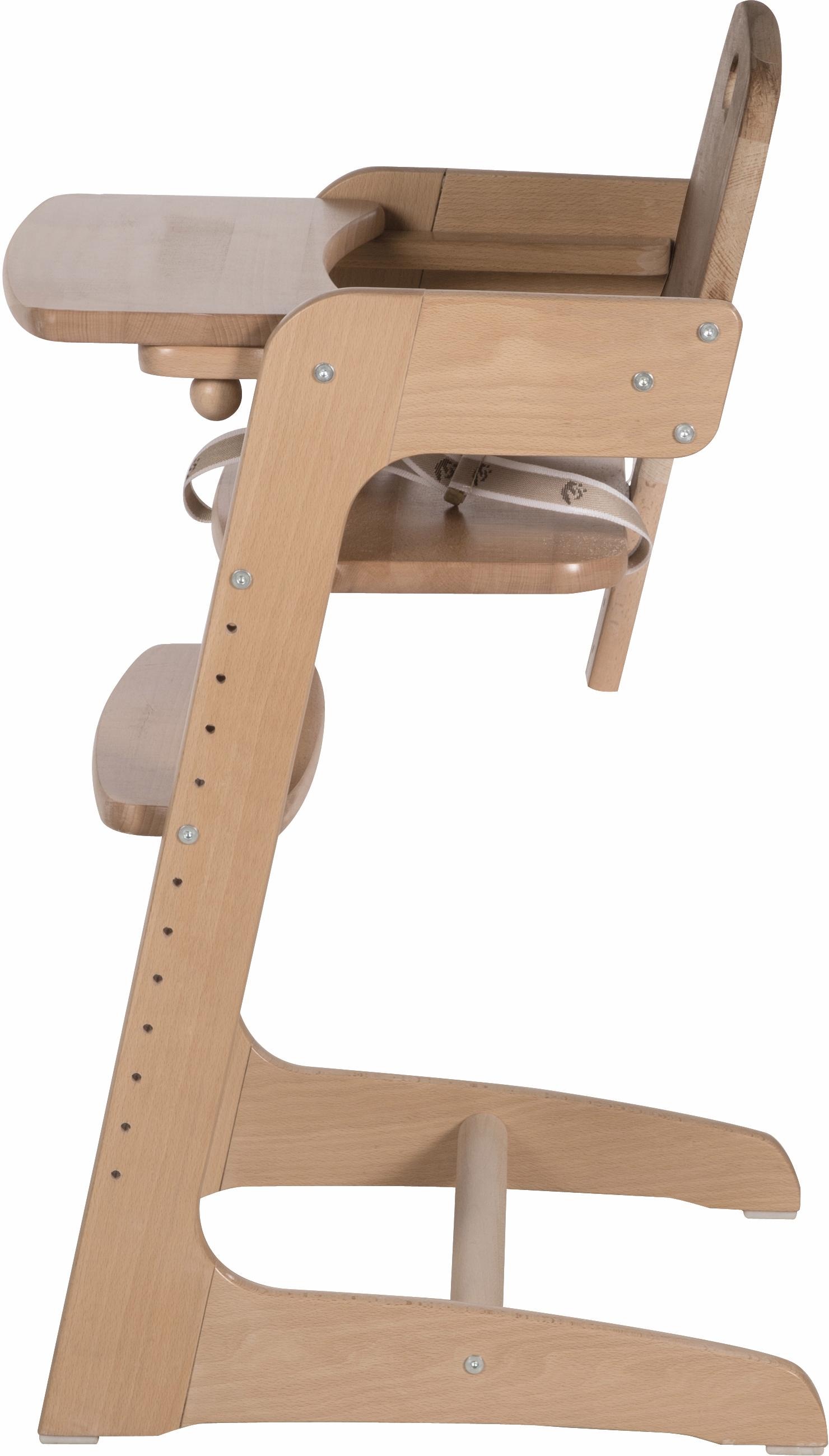 roba® Hochstuhl »Treppenhochstuhl, Kid Up, natur«, aus Holz