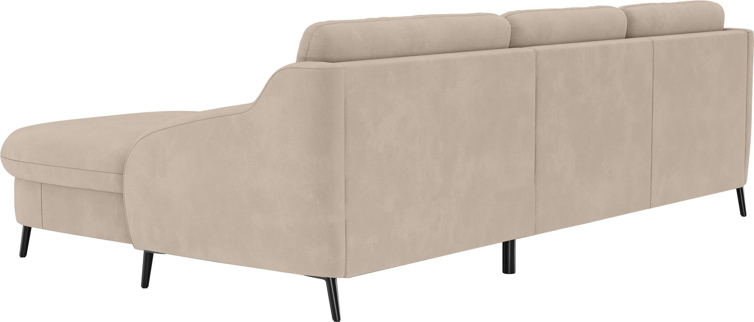 sit&more Ecksofa »Soul L-Form«, wahlweise mit Bettfunktion und Bettkasten oder Schubkasten