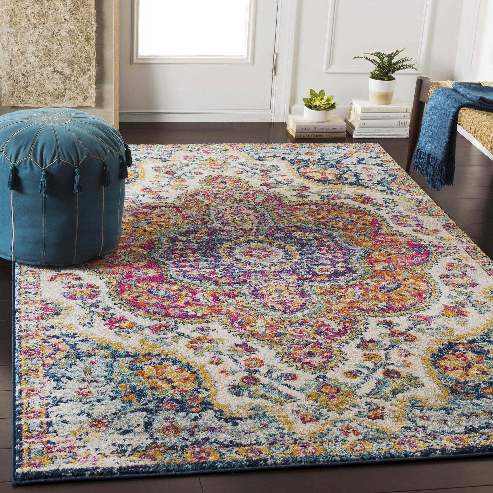 Surya Teppich »RABAT«, rechteckig, Boho Kurzflor Orientteppich, Wohnzimmer, Schlafzimmer