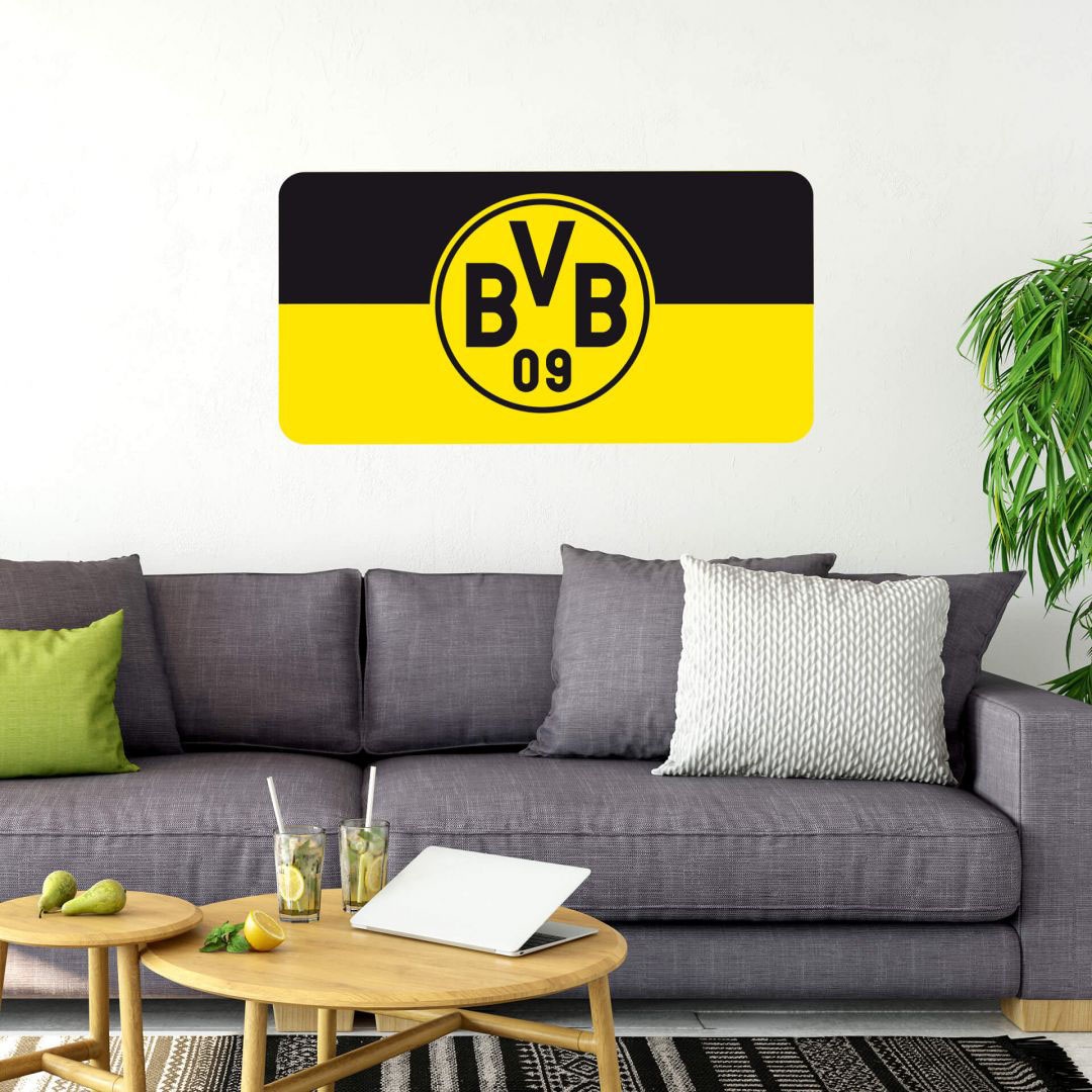 St.), selbstklebend, Dortmund Banner«, auf Wandtattoo entfernbar Wall-Art Raten »Borussia (1 kaufen