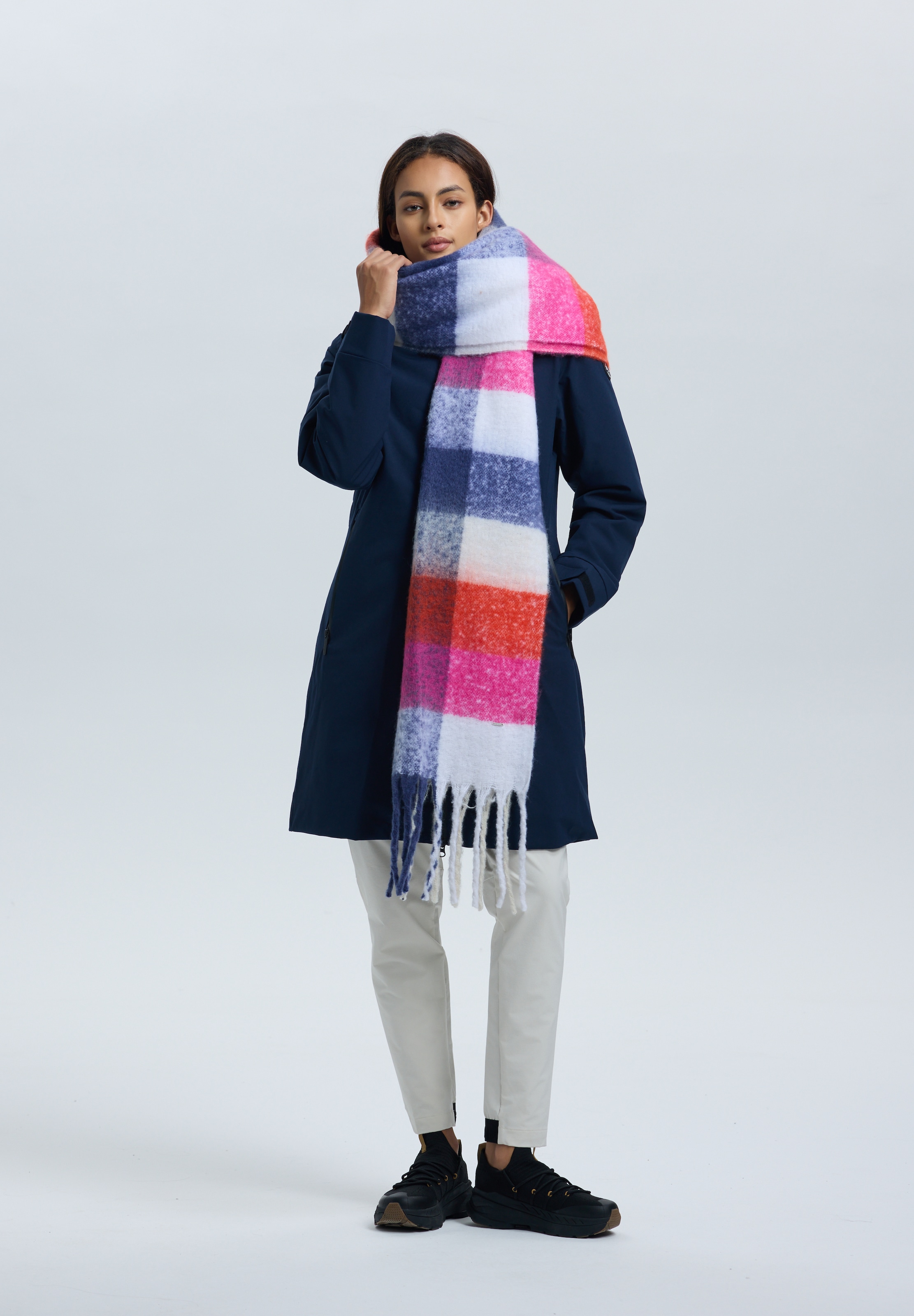 Luhta Schal »LUHTA NAANJOKI« 1 Stk. für Erwachsene, mit Fransen, mit Logo-Label, sportlicher Stil