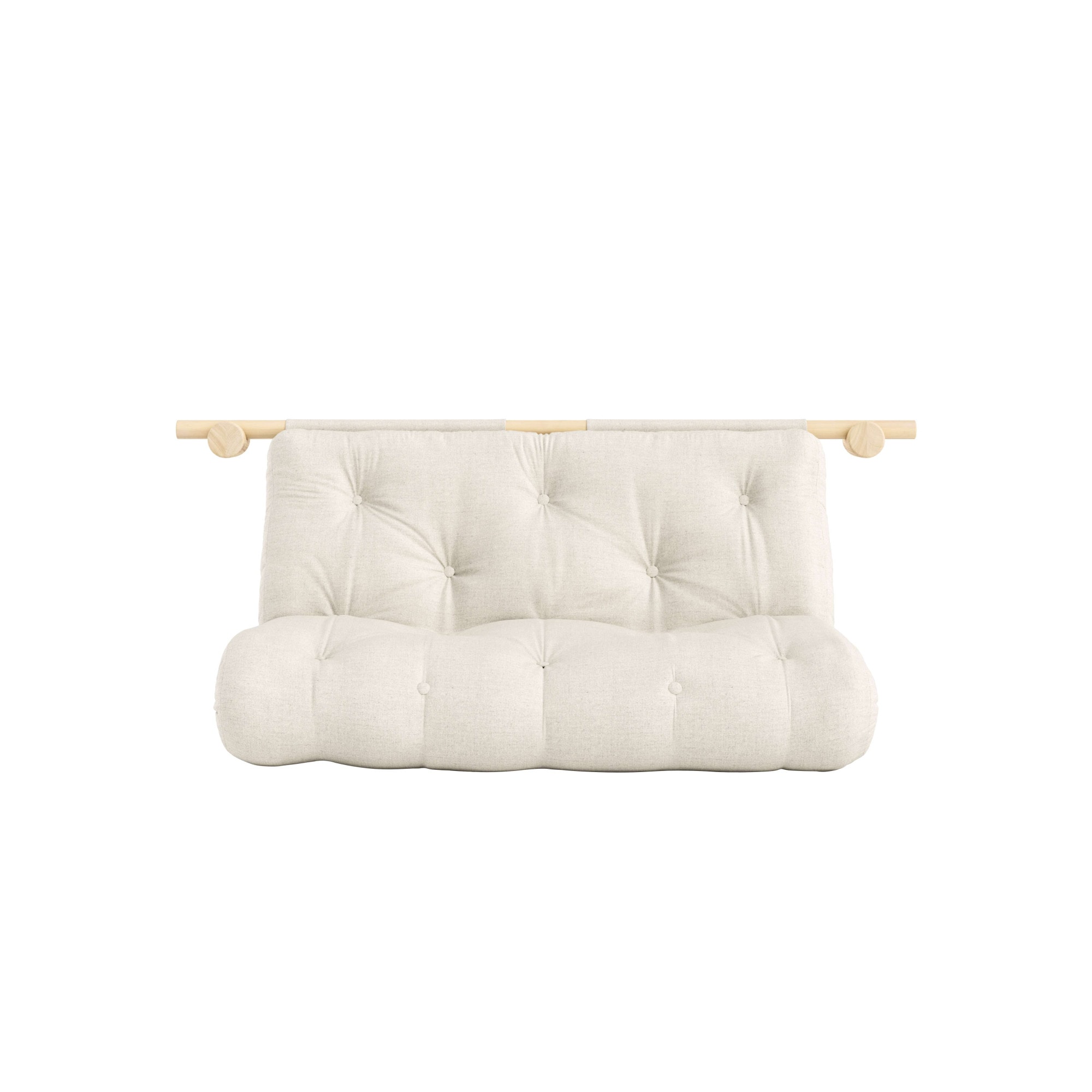 Karup Design Schlafsofa »Hooked Schlafsessel, Sitz- und Schlafplatz, Wandmontiert, platzsparend«, Futonmatratze inkl. Halterungsset aus FSC®-zertifiziertem Massivholz