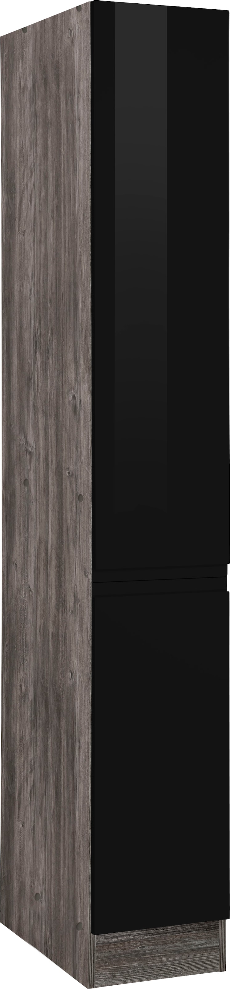 KOCHSTATION Apothekerschrank »KS-Virginia«, 200 cm hoch 30 cm breit, 2 Auszüge mit 5 Ablagen, griffloses Design