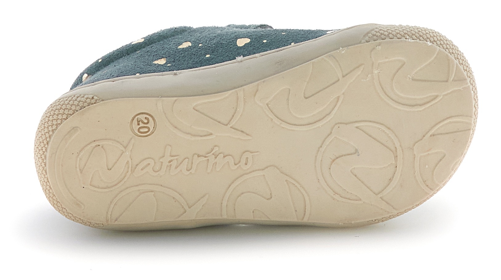 Naturino Lauflernschuh »Cocoon«  Klettschuh mit Metallic-Herzchen, Größenschablone zum Download