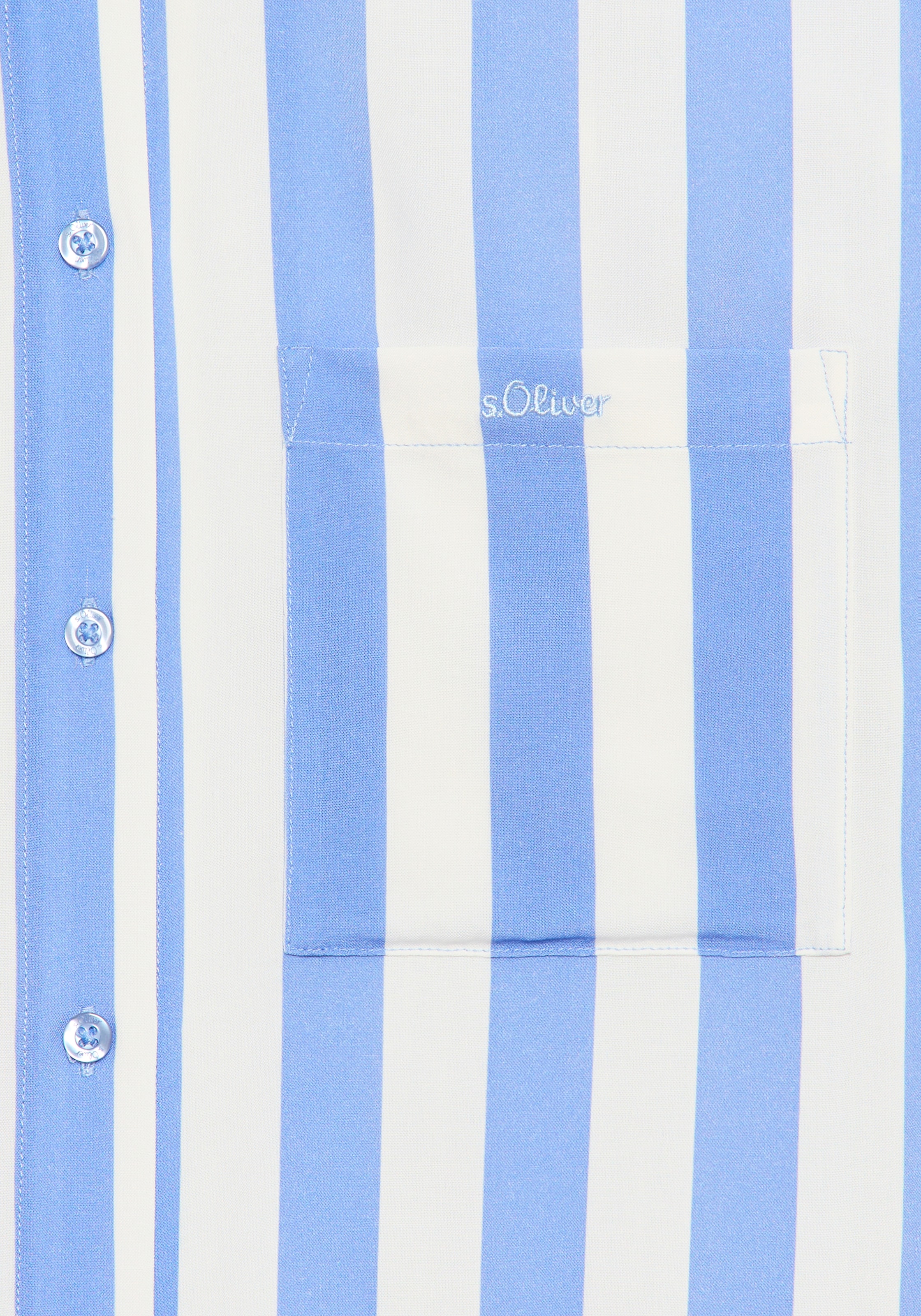 s.Oliver Pyjamaoberteil 1-teilig,  mit breiten Streifen