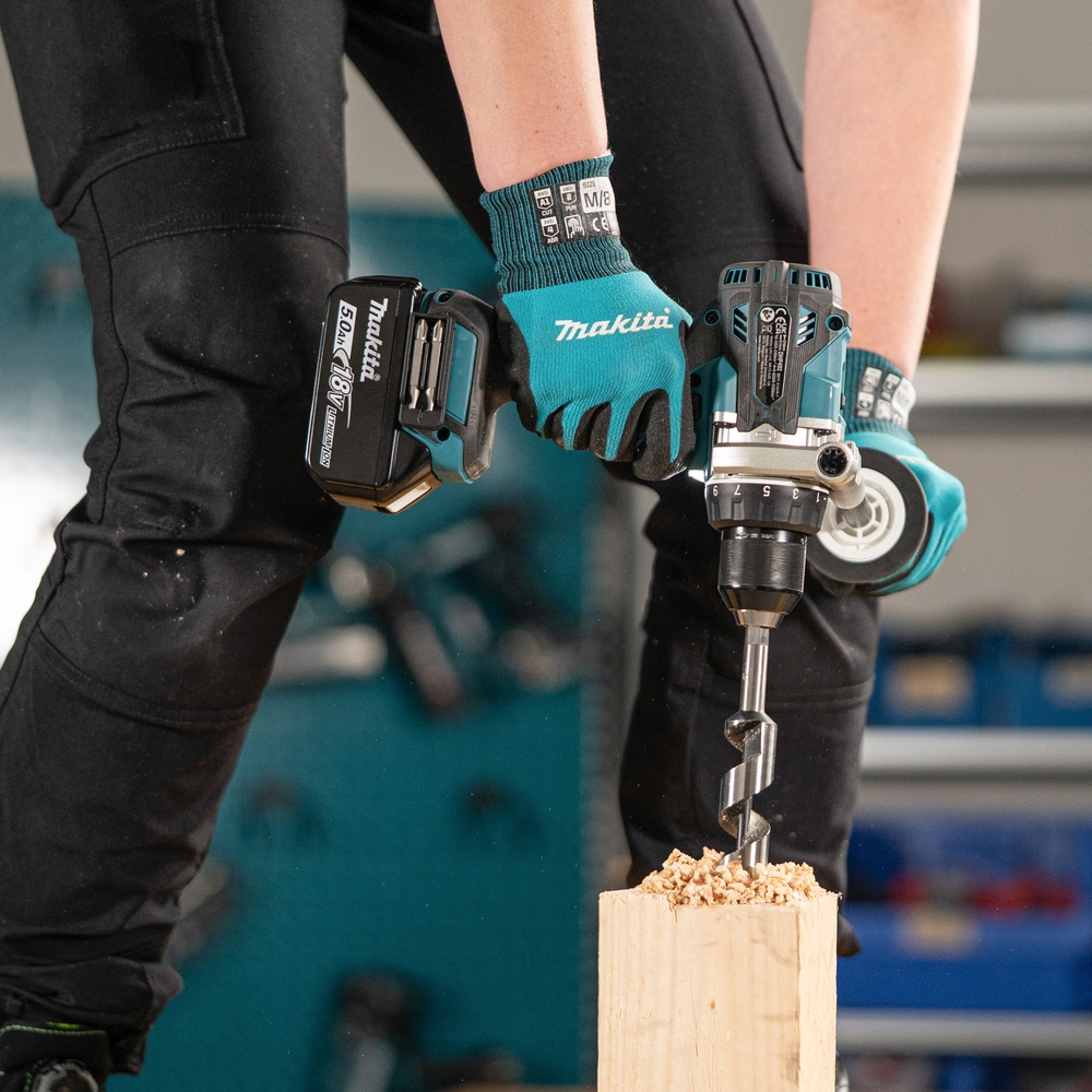 Makita Akku-Schlagbohrschrauber »»DHP492Z« 18V, max. 141 Nm, ohne Akku und Ladegerät« extra stark + bürstenlos für intensive Bohrungen mit und ohne Schlag