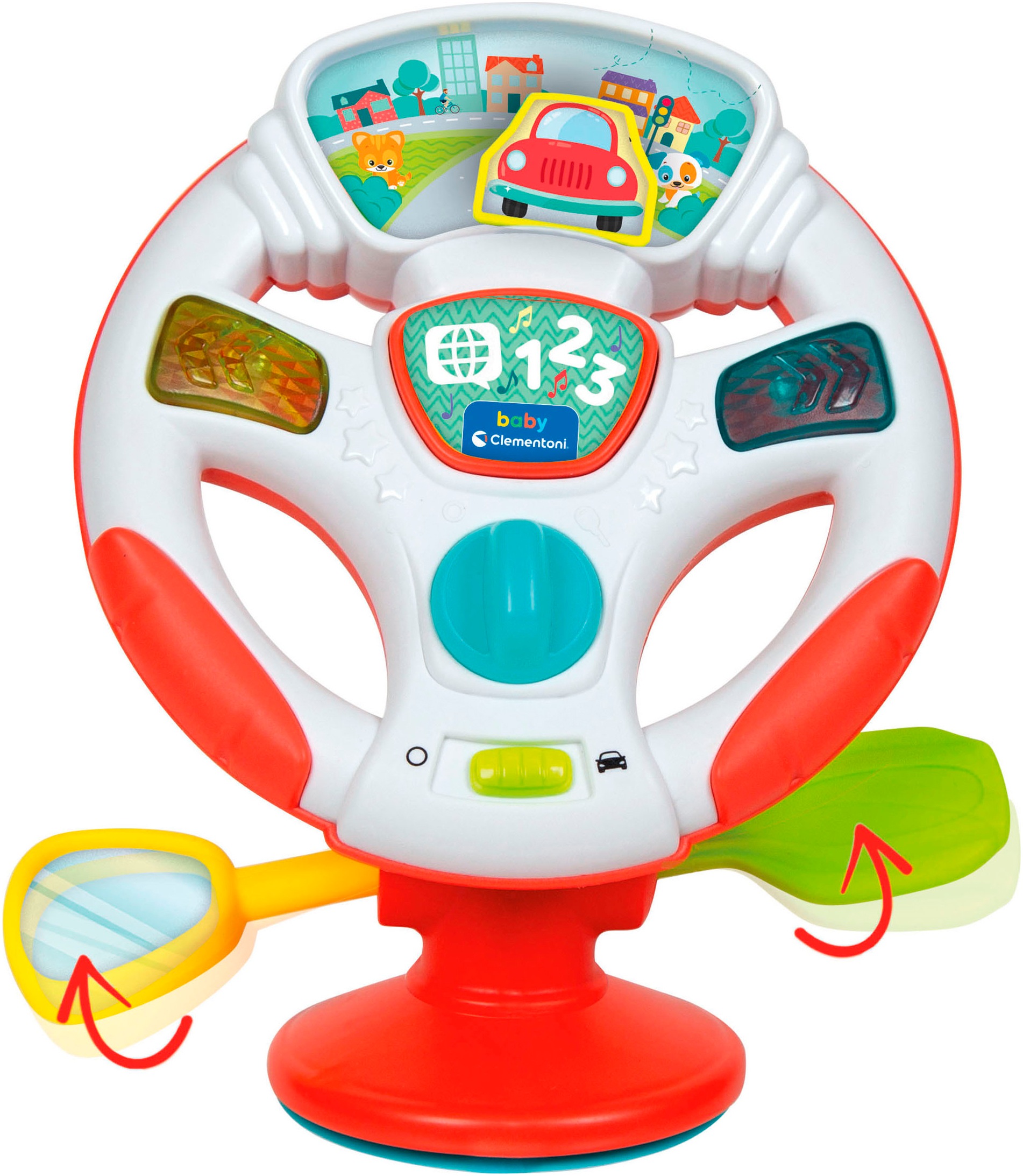 Clementoni® Lernspielzeug »Baby Clementoni, Aktivitäts-Lenkrad«, Mit Licht und Sound
