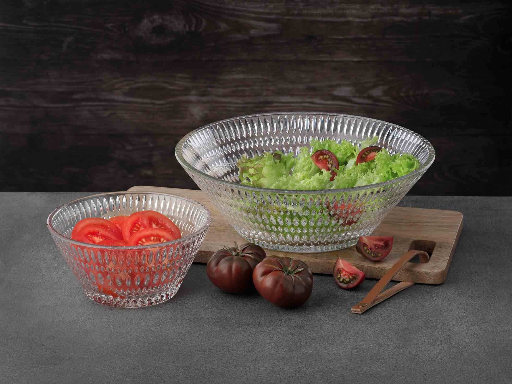 Nachtmann Schale »Schale Ethno ø 16,5 cm 2er Set transparent«