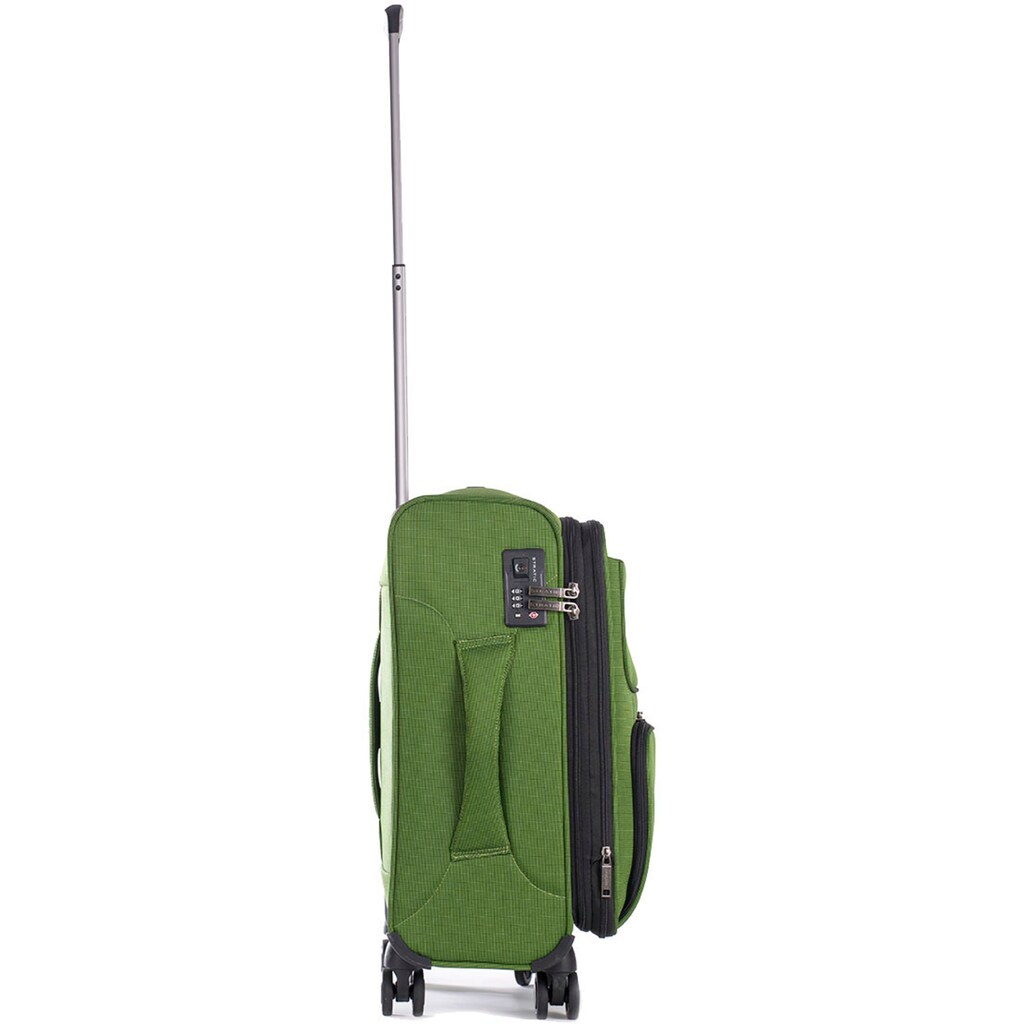 Stratic Weichgepäck-Trolley »Bendigo Light + S, green«, 4 Rollen