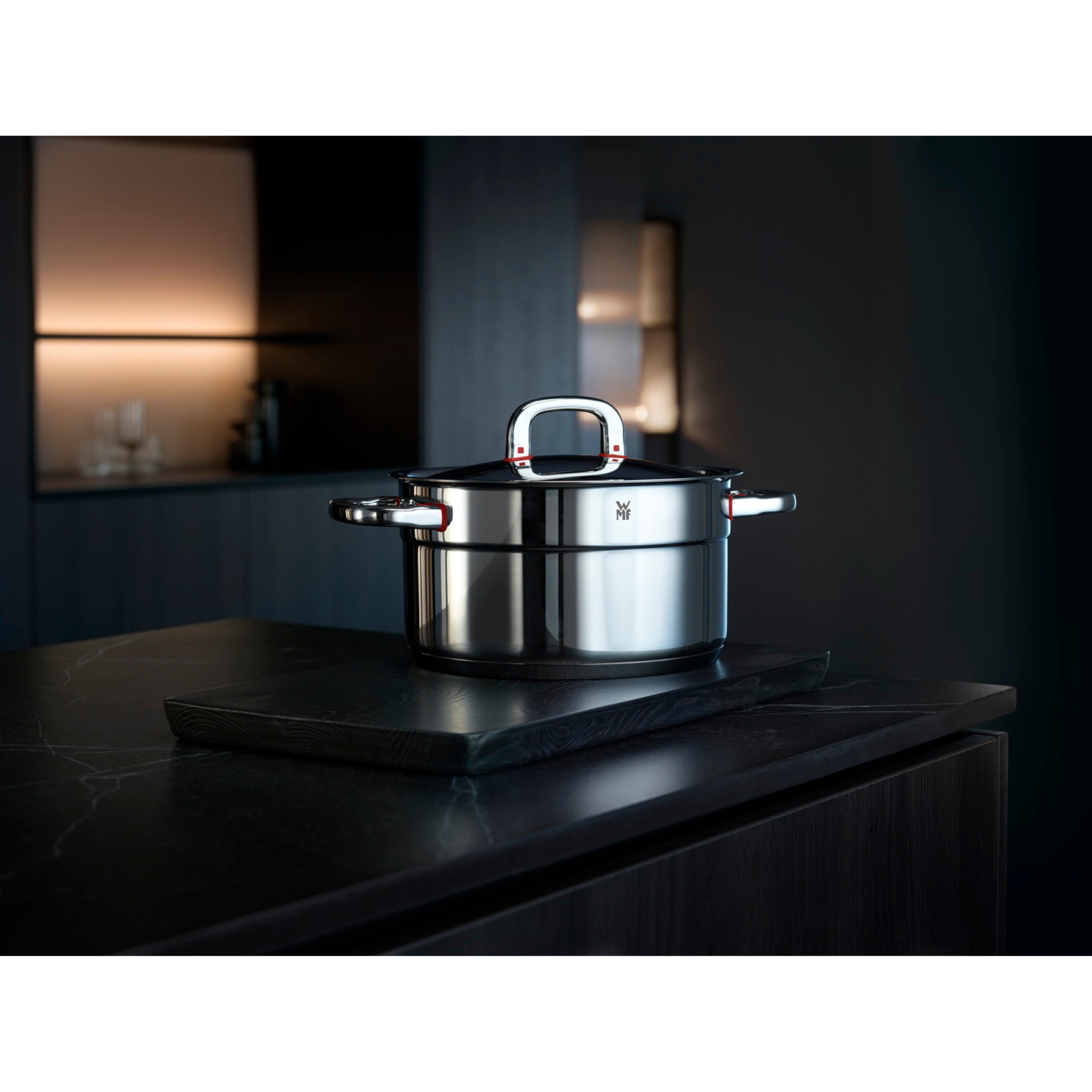 WMF Topf-Set »Premium One«, 5-teiliges Kochtopf Set mit Metalldeckel, Cromargan® Edelstahl Rostfrei 18/10, für alle Herdarten geeignet