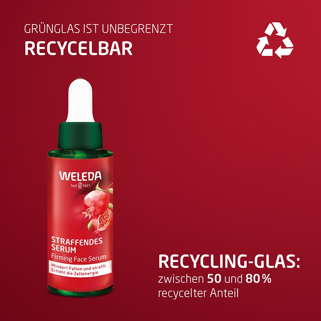 WELEDA Gesichtsserum »Weleda Straffendes Serum Granatapfel & Maca-Peptide« spendet Feuchtigkeit & verbessert die Elastizität