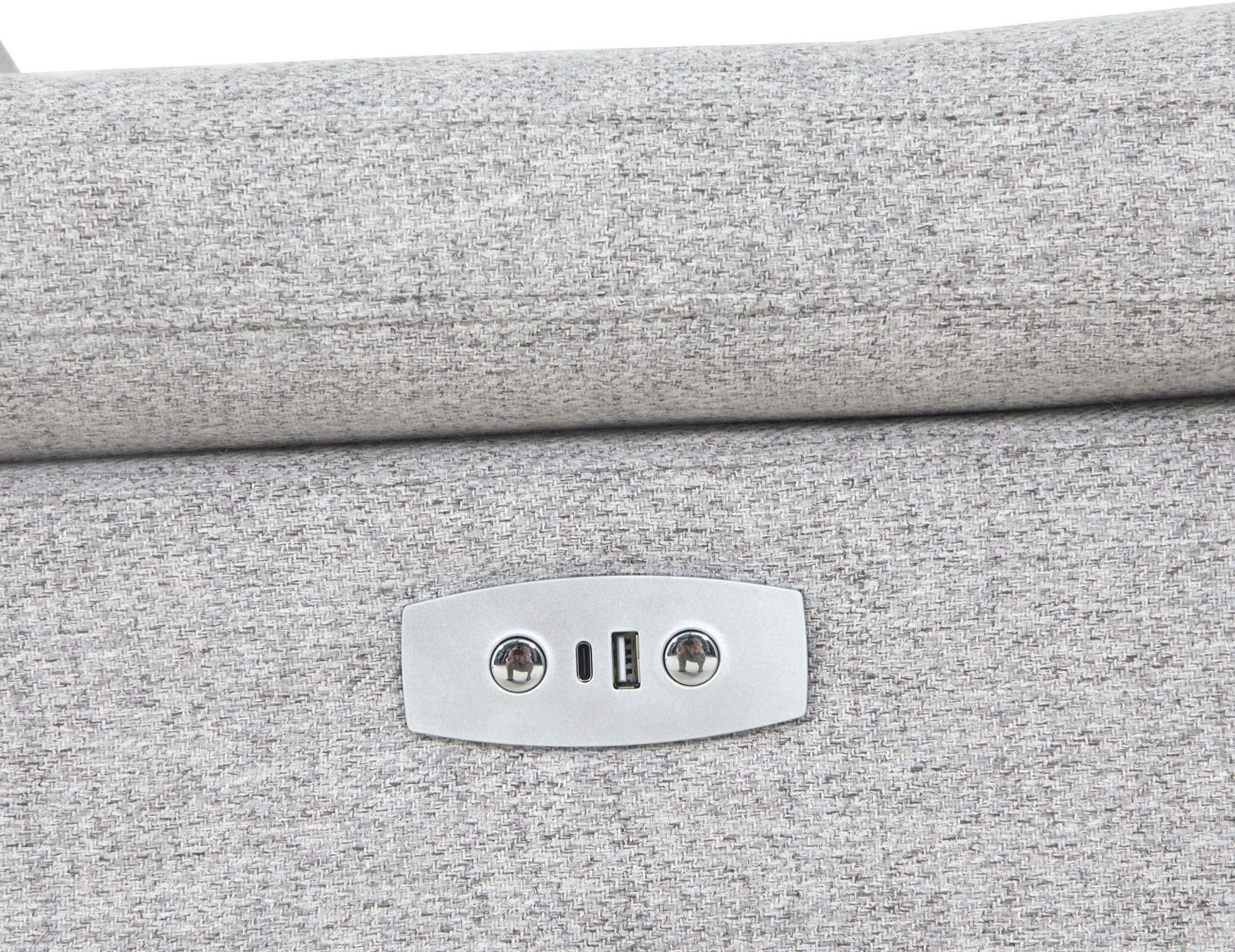 Home affaire Ecksofa »BRIONNE, L-Form, 255cm, manuelle u. elektrische Funktion (USB A/C),«, Liegefunktion, Stauraum, Federkernpolsterung, Webstoff